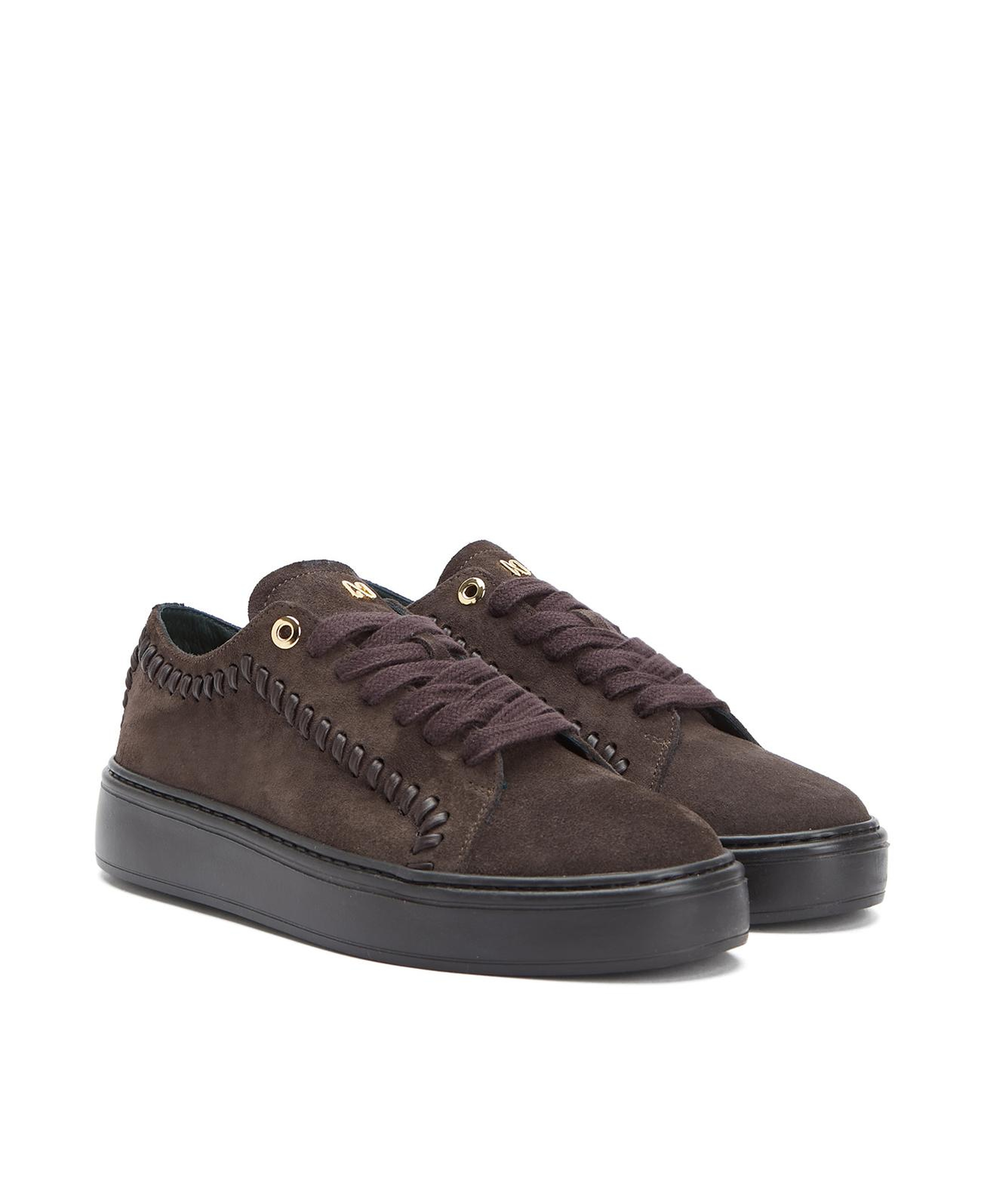 Gh For Nw Kadın Kahverengi Erkek Günlük Rahat Deri Sneaker