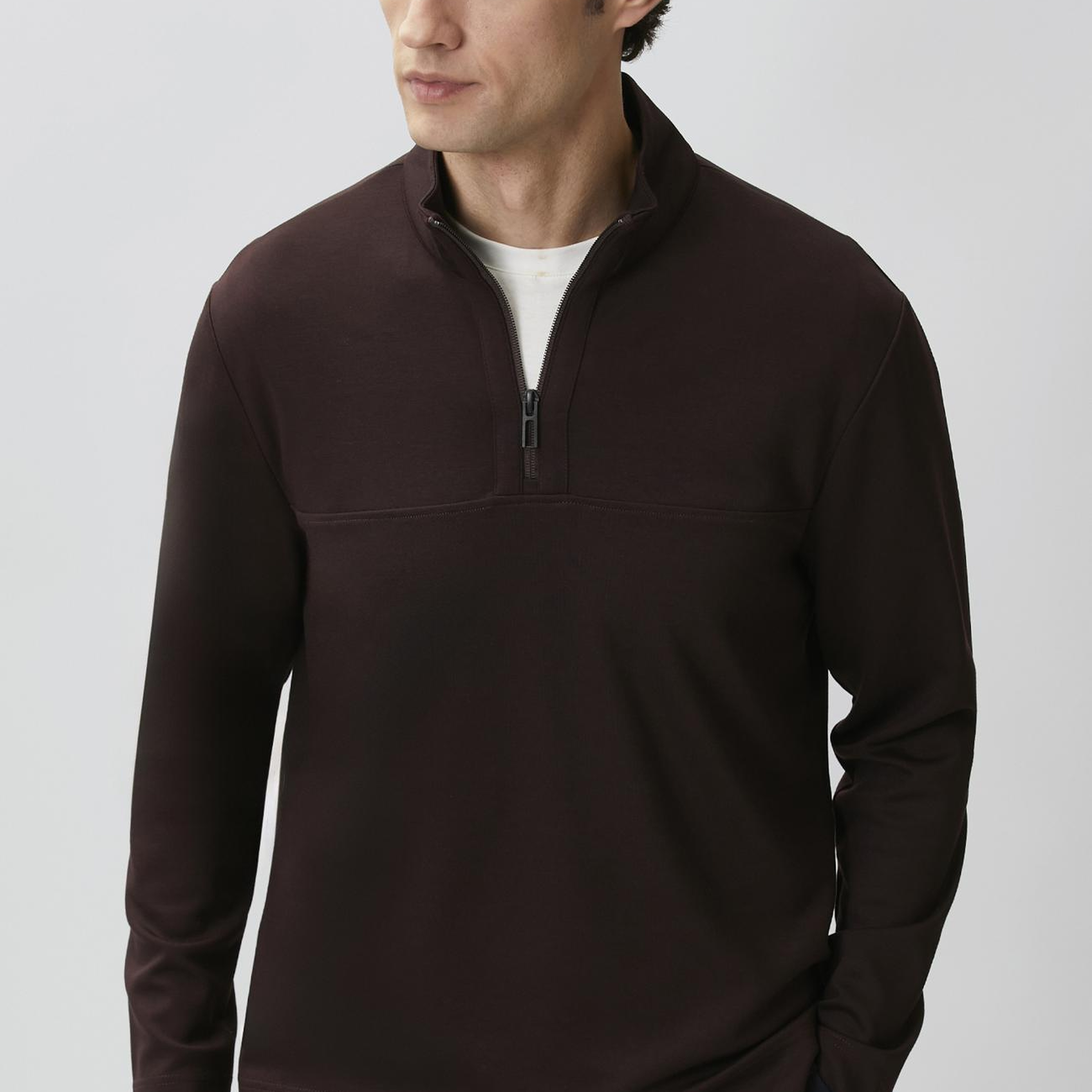 Network Erkek Bordo Modal Karışımlı Sweatshirt