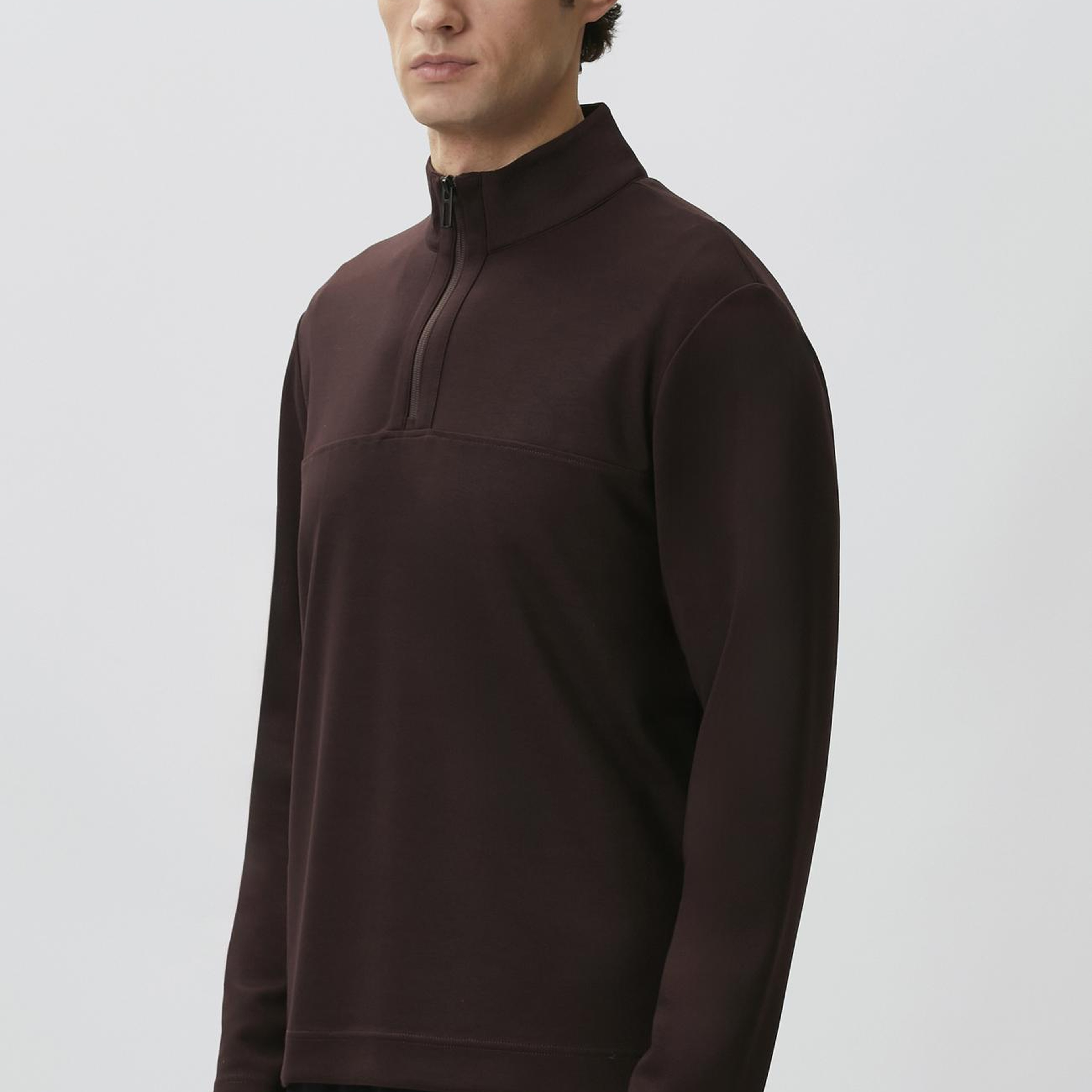 Network Erkek Bordo Modal Karışımlı Sweatshirt