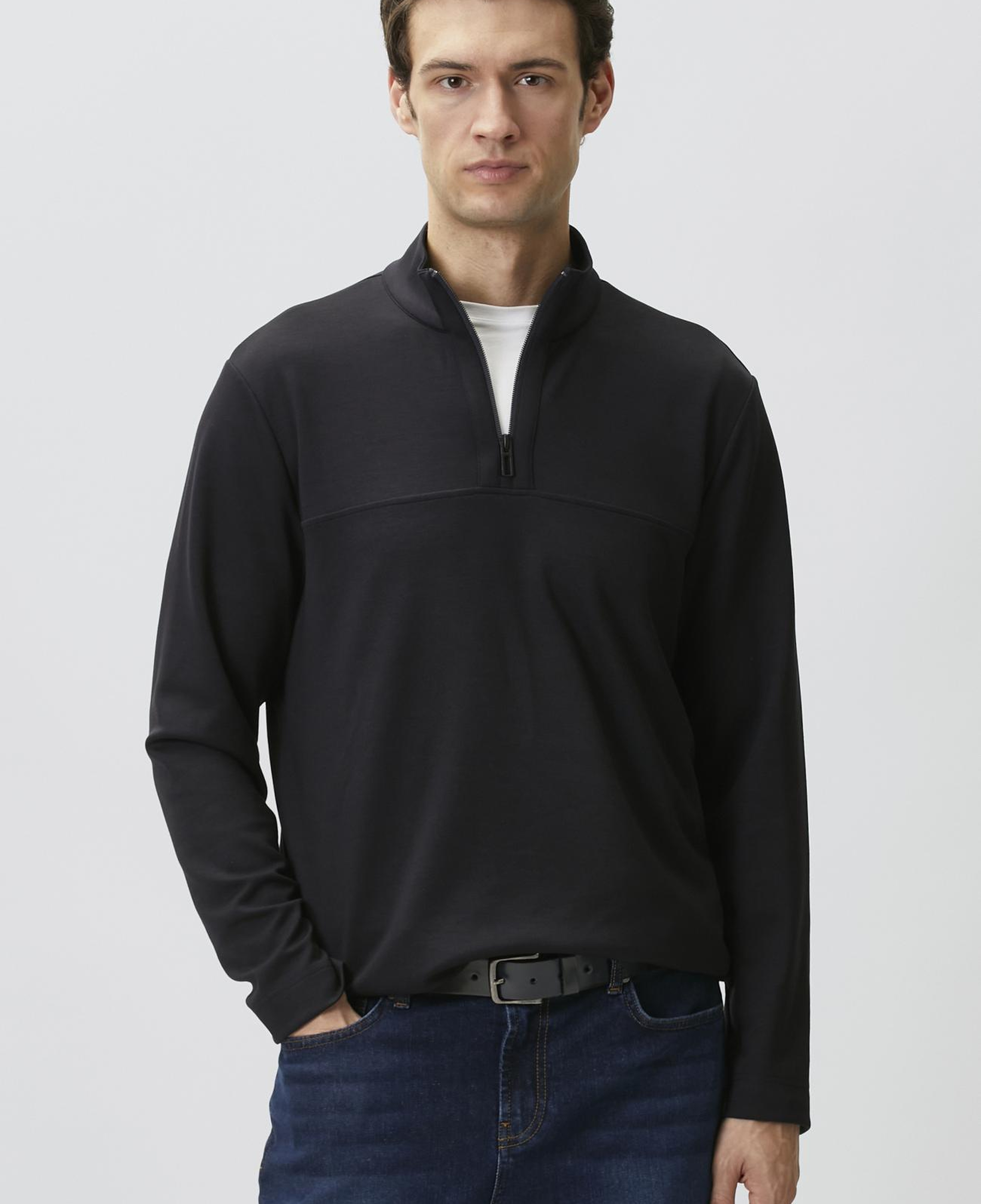 Network Erkek N-Tech Lacivert Modal Karışımlı Sweatshirt