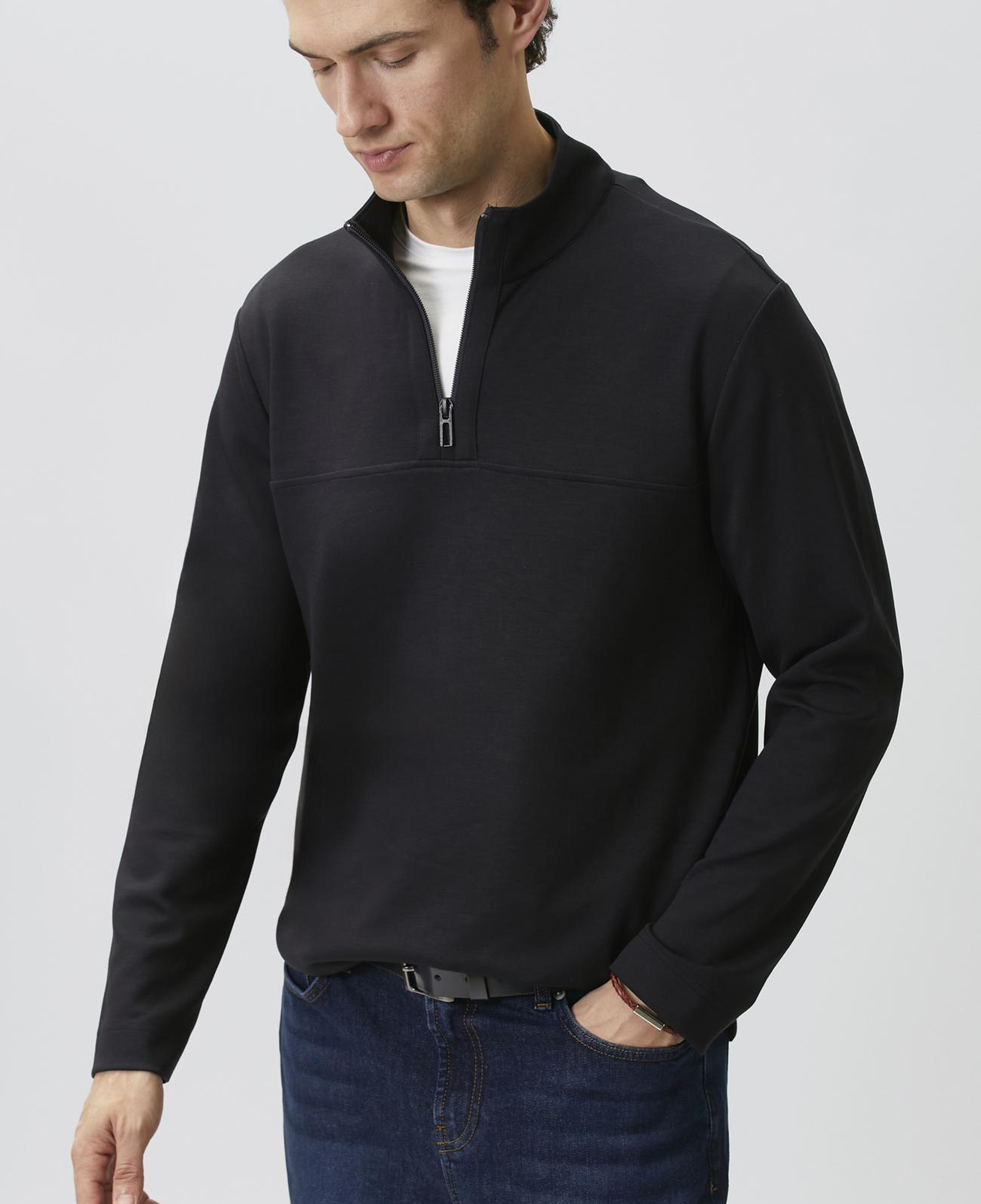 Network Erkek N-Tech Lacivert Modal Karışımlı Sweatshirt