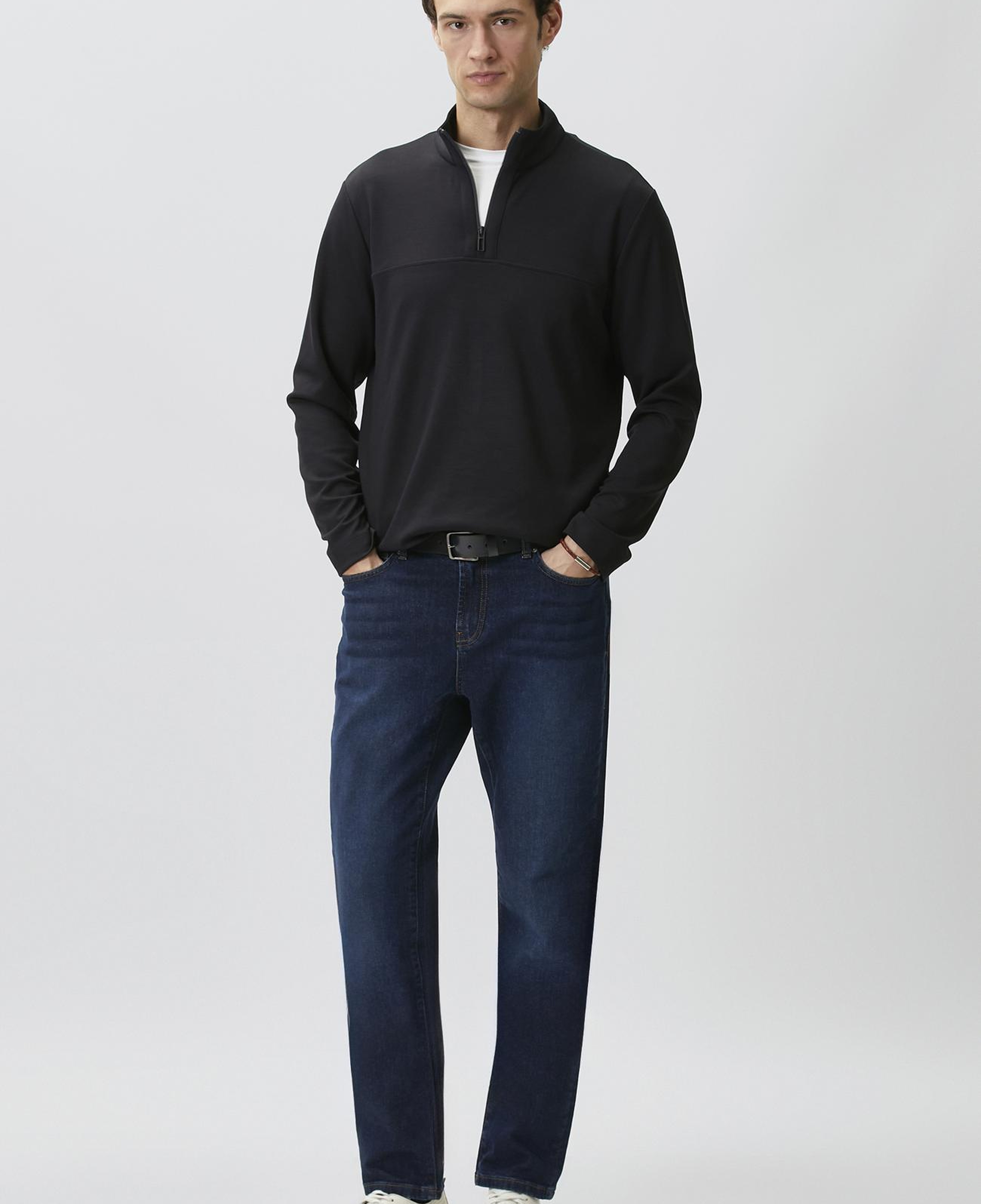 Network Erkek N-Tech Lacivert Modal Karışımlı Sweatshirt