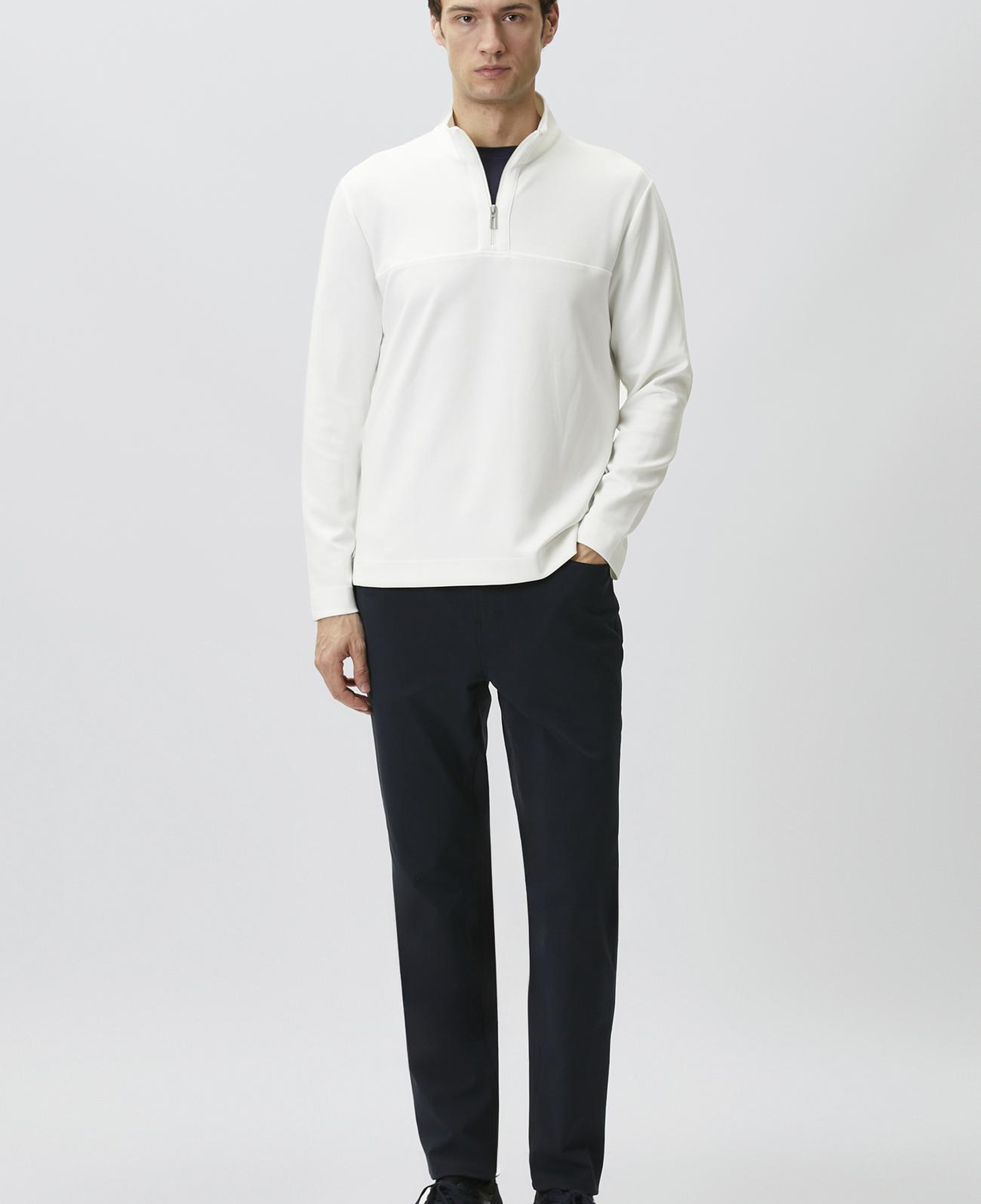 Network Erkek N-Tech Ekru Modal Karışımlı Sweatshirt