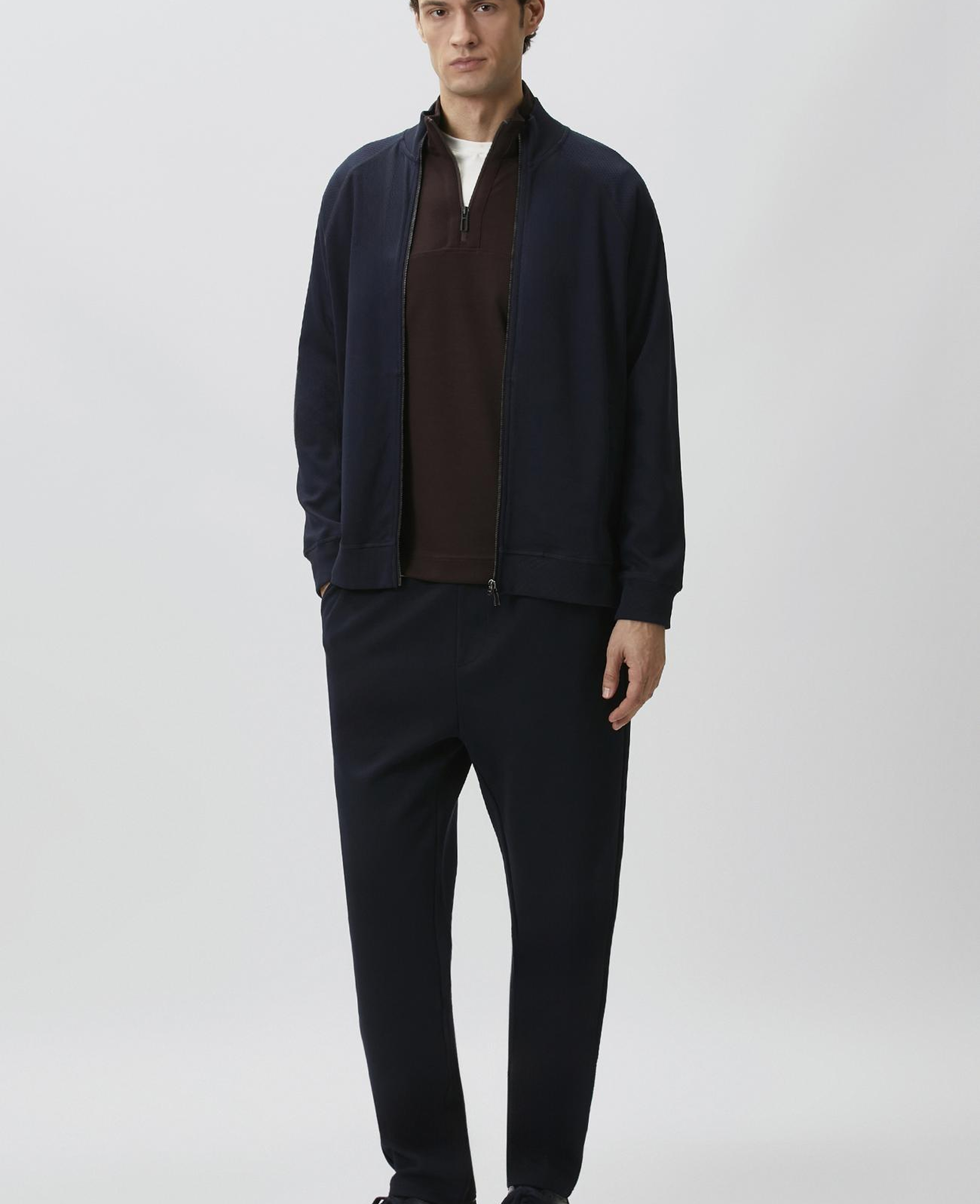 Network Erkek Bordo Modal Karışımlı Sweatshirt