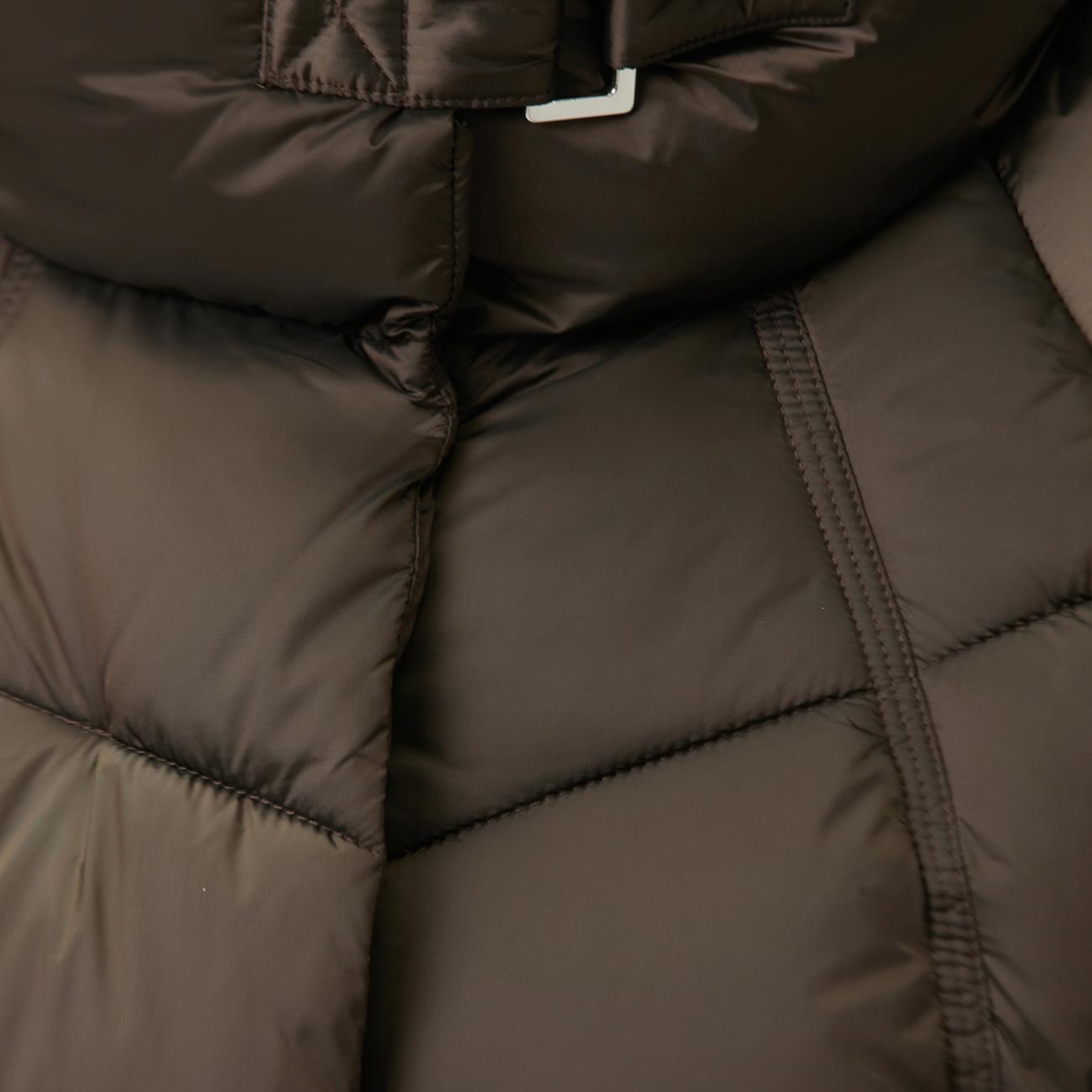 Network Kadın Acı Kahve Dik Yaka Oversize Puffer Mont