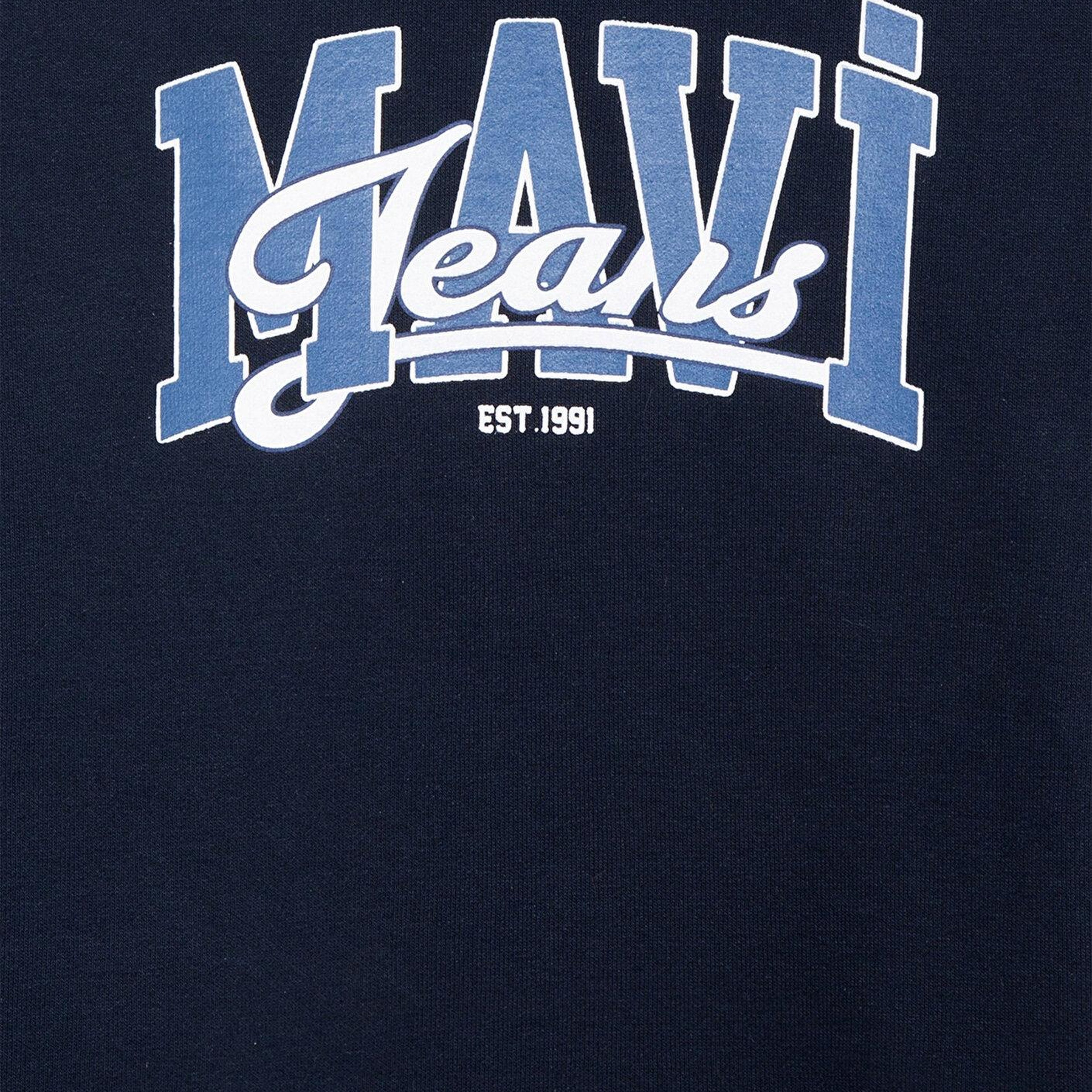 Mavi Mavi Jeans Baskılı Lacivert Sweatshirt 6S10136-70490