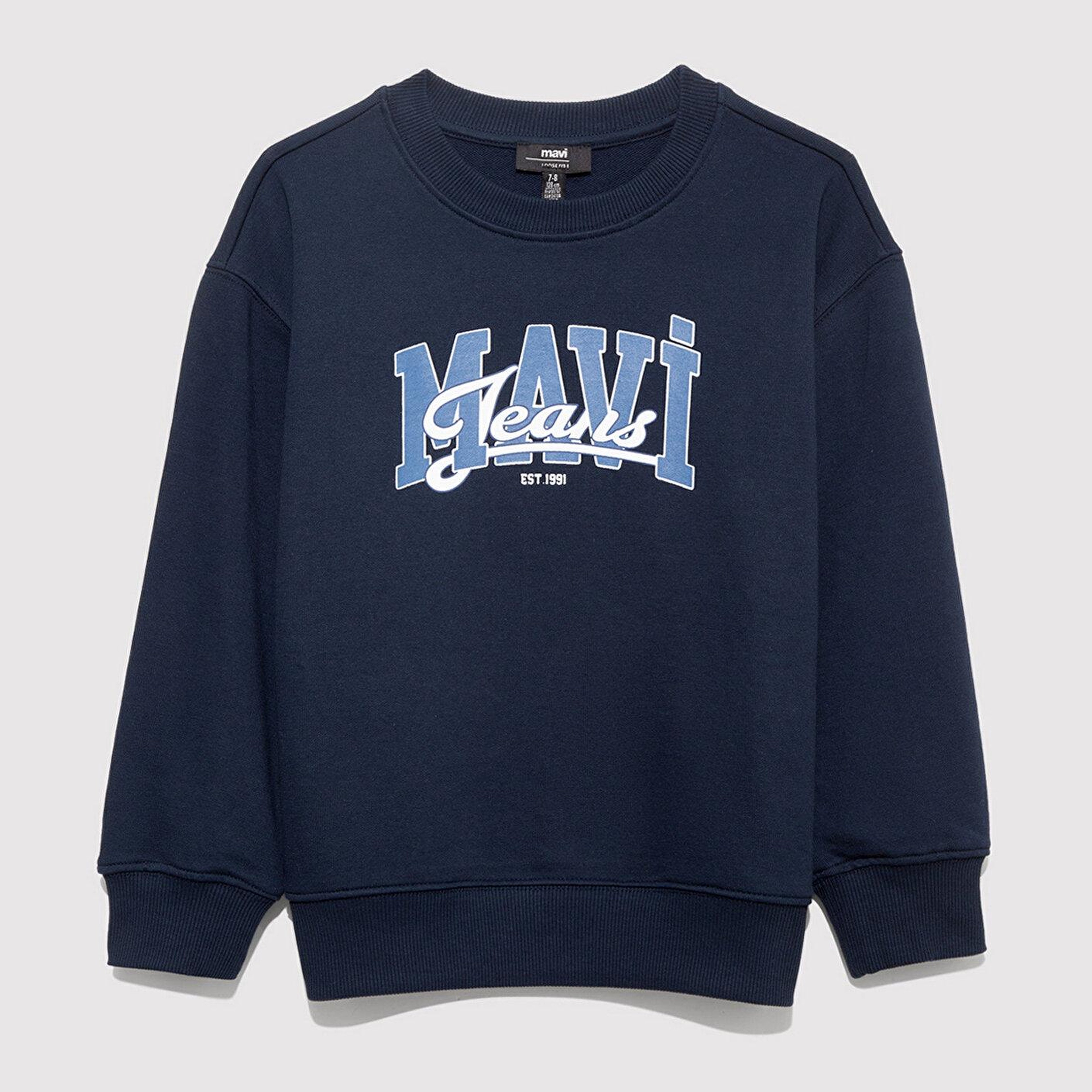 Mavi Mavi Jeans Baskılı Lacivert Sweatshirt 6S10136-70490