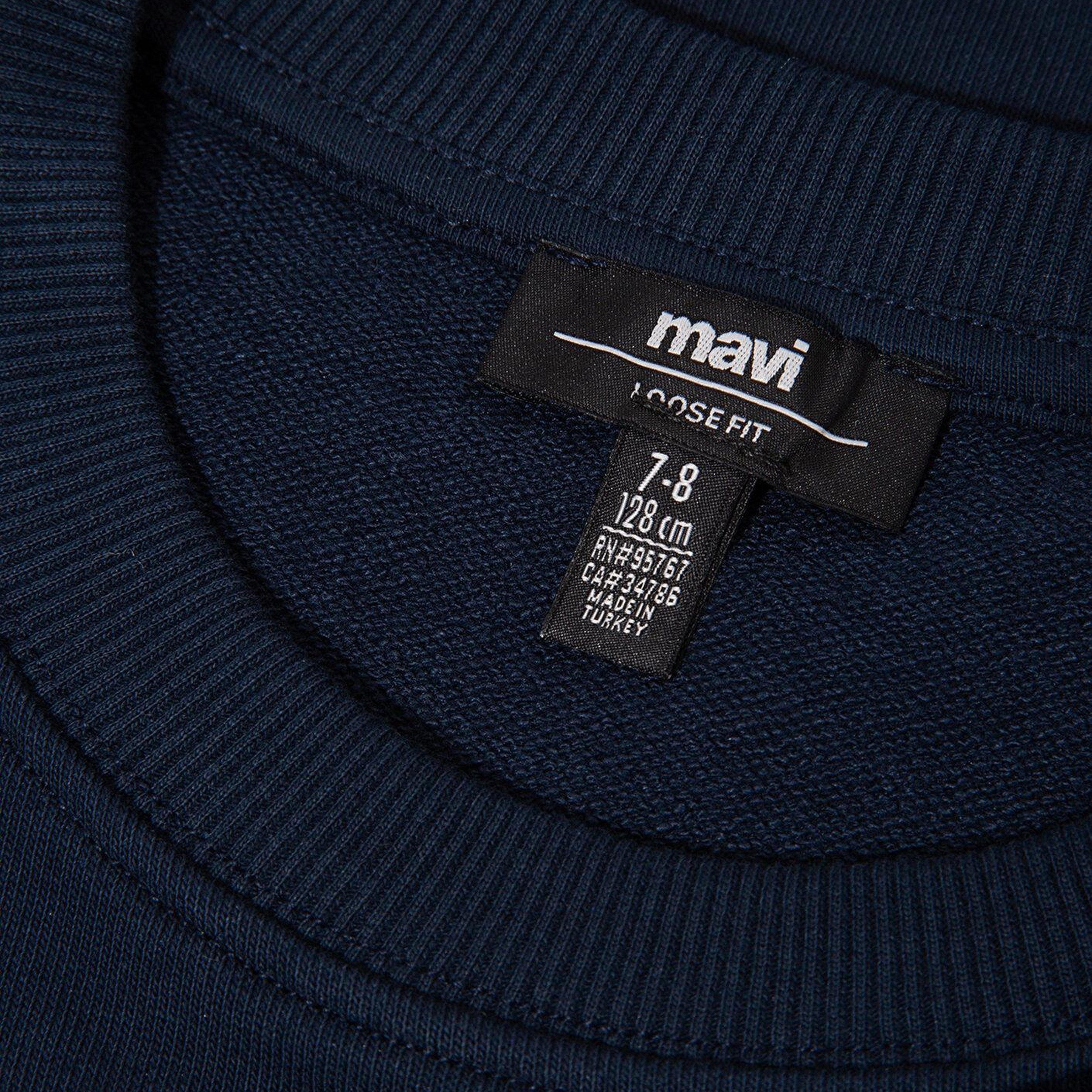 Mavi Mavi Jeans Baskılı Lacivert Sweatshirt 6S10136-70490