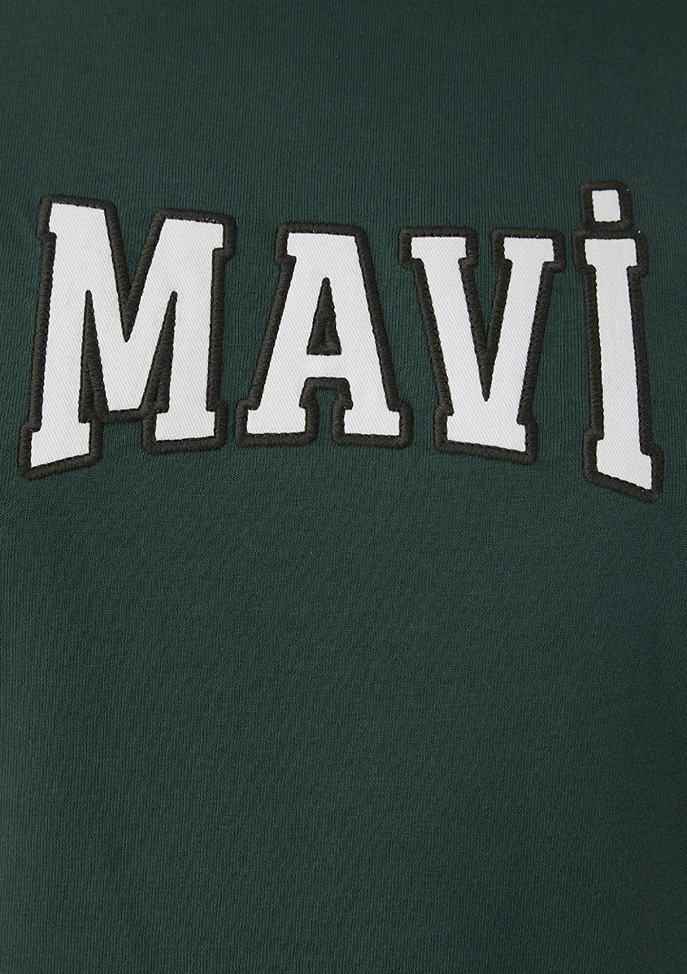 Mavi Mavi Logo Baskılı Yeşil Tişört Regular Fit / Normal Kesim 1614376-71538