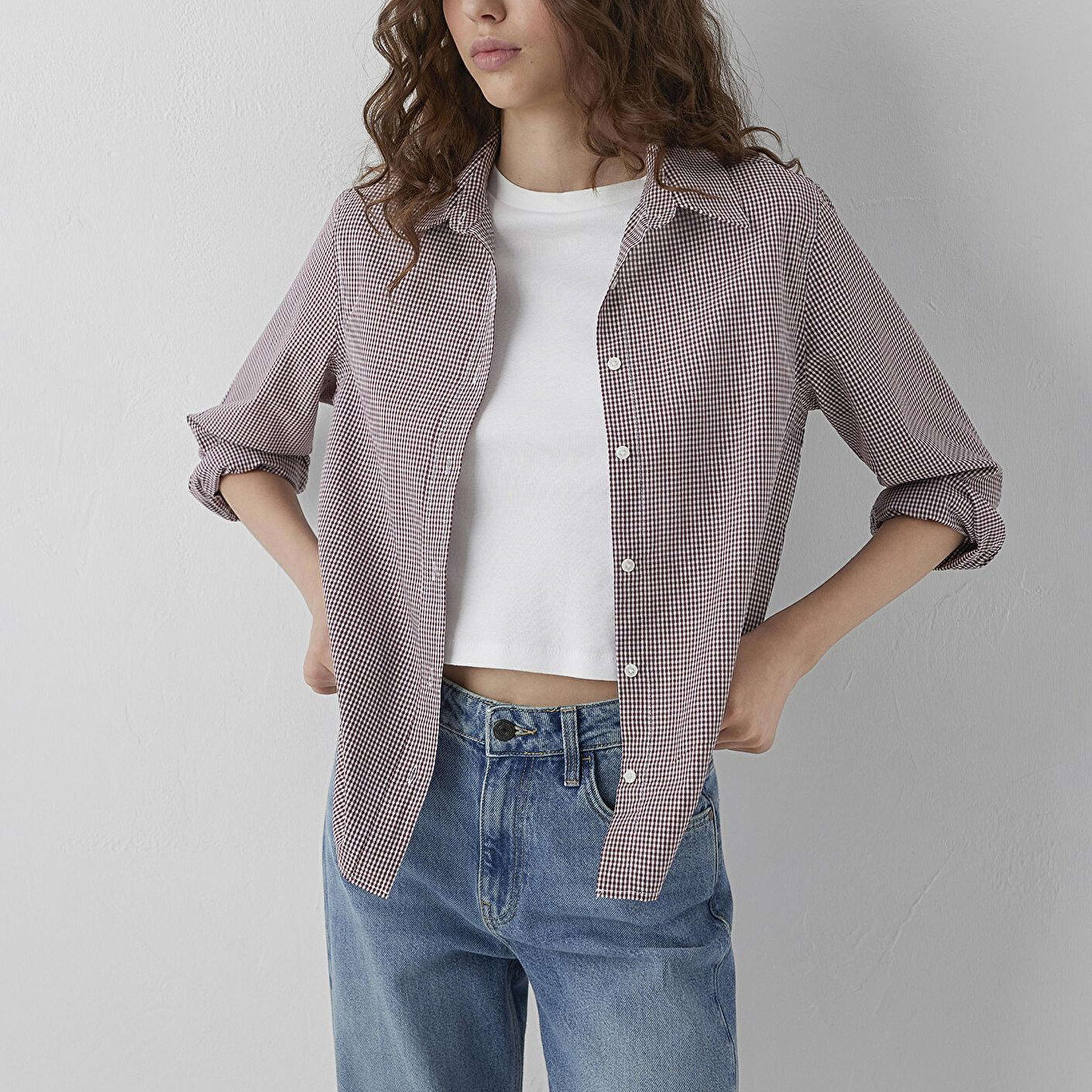 Mavi Kareli Gömlek Regular Fit / Normal Kesim 1211593-91717
