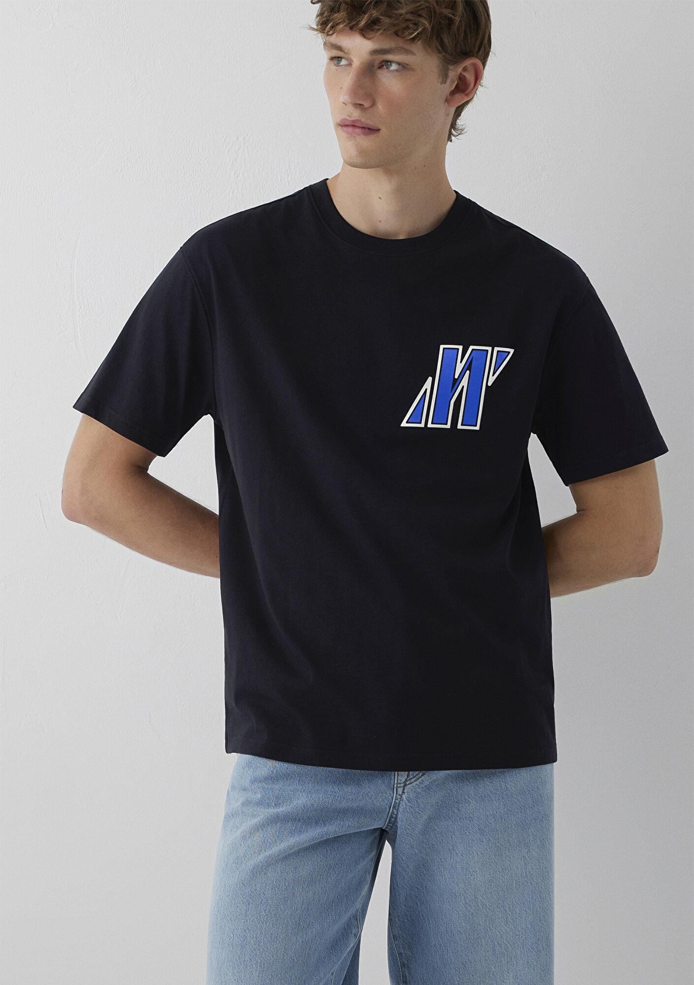 Mavi Mavi Pro Siyah Tişört Loose Fit / Bol Rahat Kesim 0620058-900