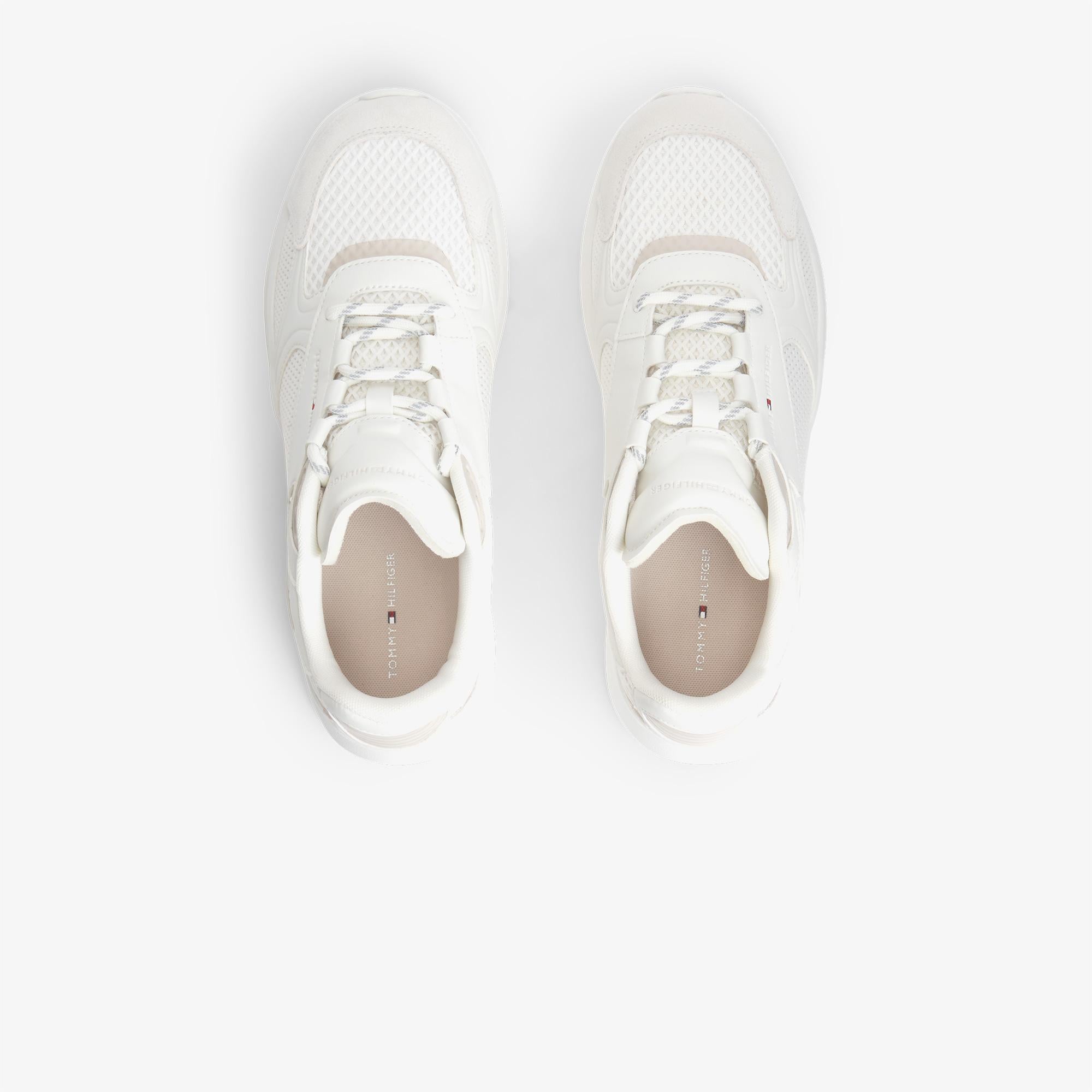 Tommy Hilfiger Lightweight Runner Monocolor Erkek Bej Spor Ayakkabı