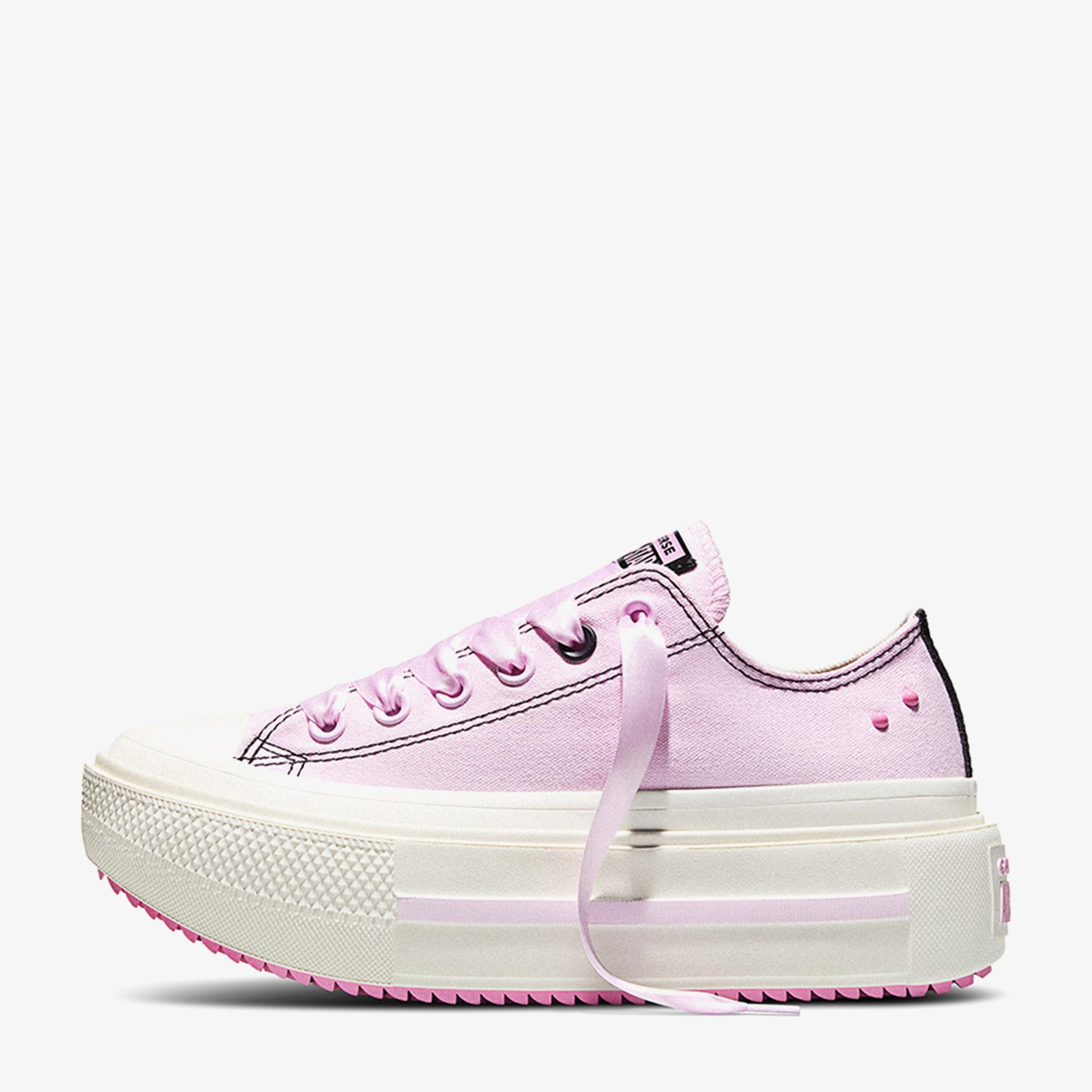 Converse Chuck Taylor All Star Lift Double Stack Unisex Pembe Sneaker