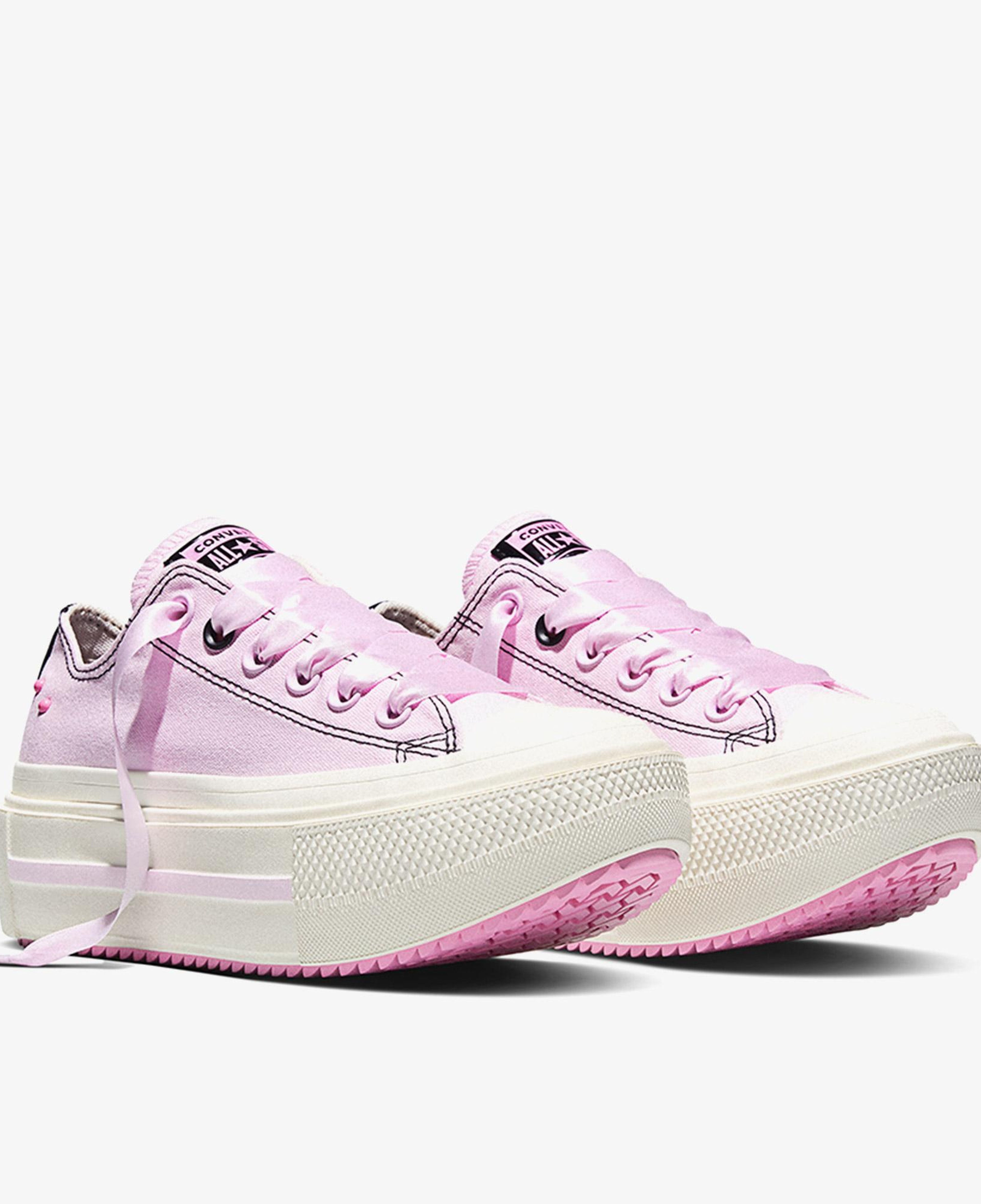Converse Chuck Taylor All Star Lift Double Stack Unisex Pembe Sneaker