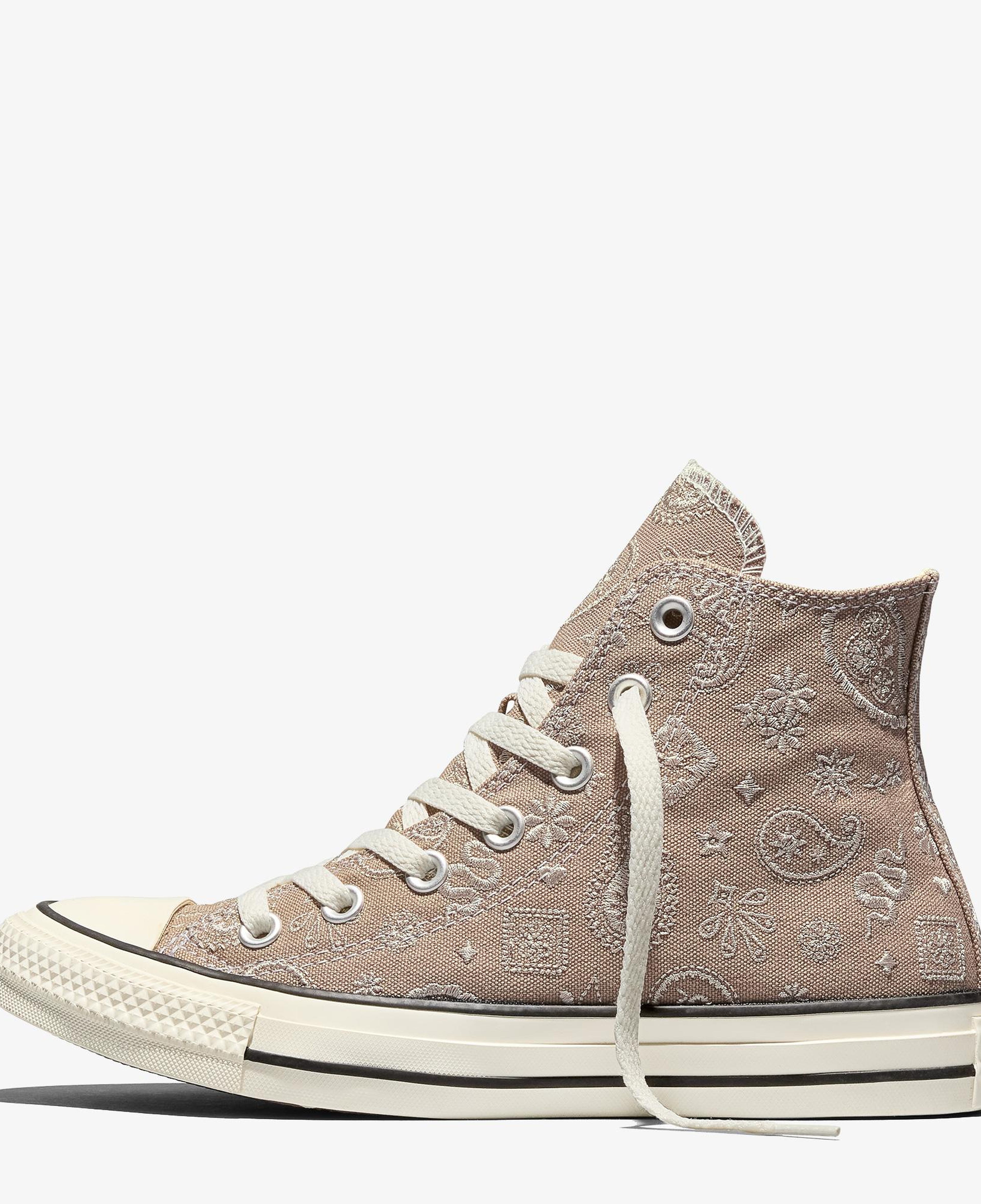 Converse Chuck Taylor All Star Desenli Unisex Kahverengi Sneaker