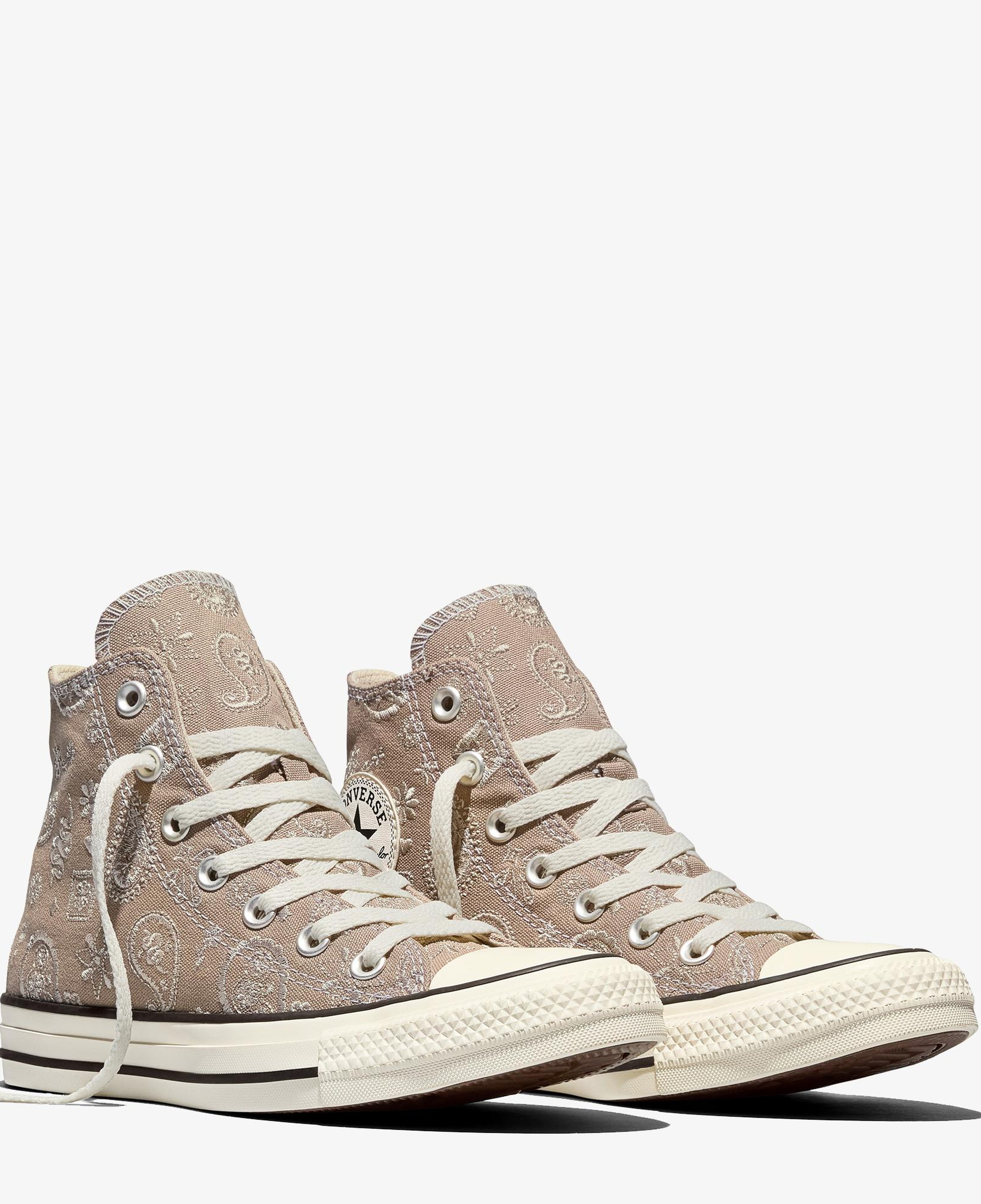 Converse Chuck Taylor All Star Desenli Unisex Kahverengi Sneaker