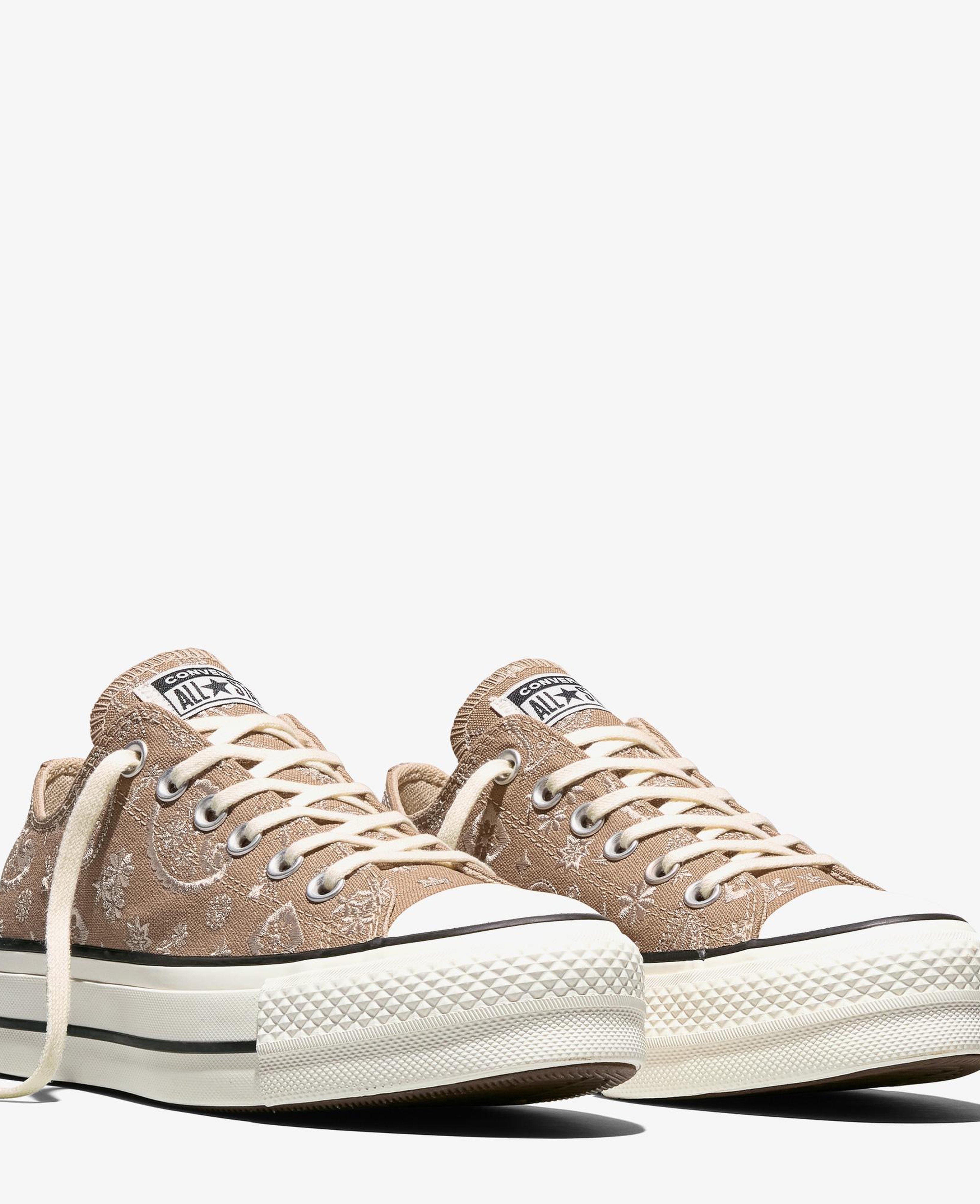 Converse Chuck Taylor All Star Lift Desenli Kadın Bej Sneaker