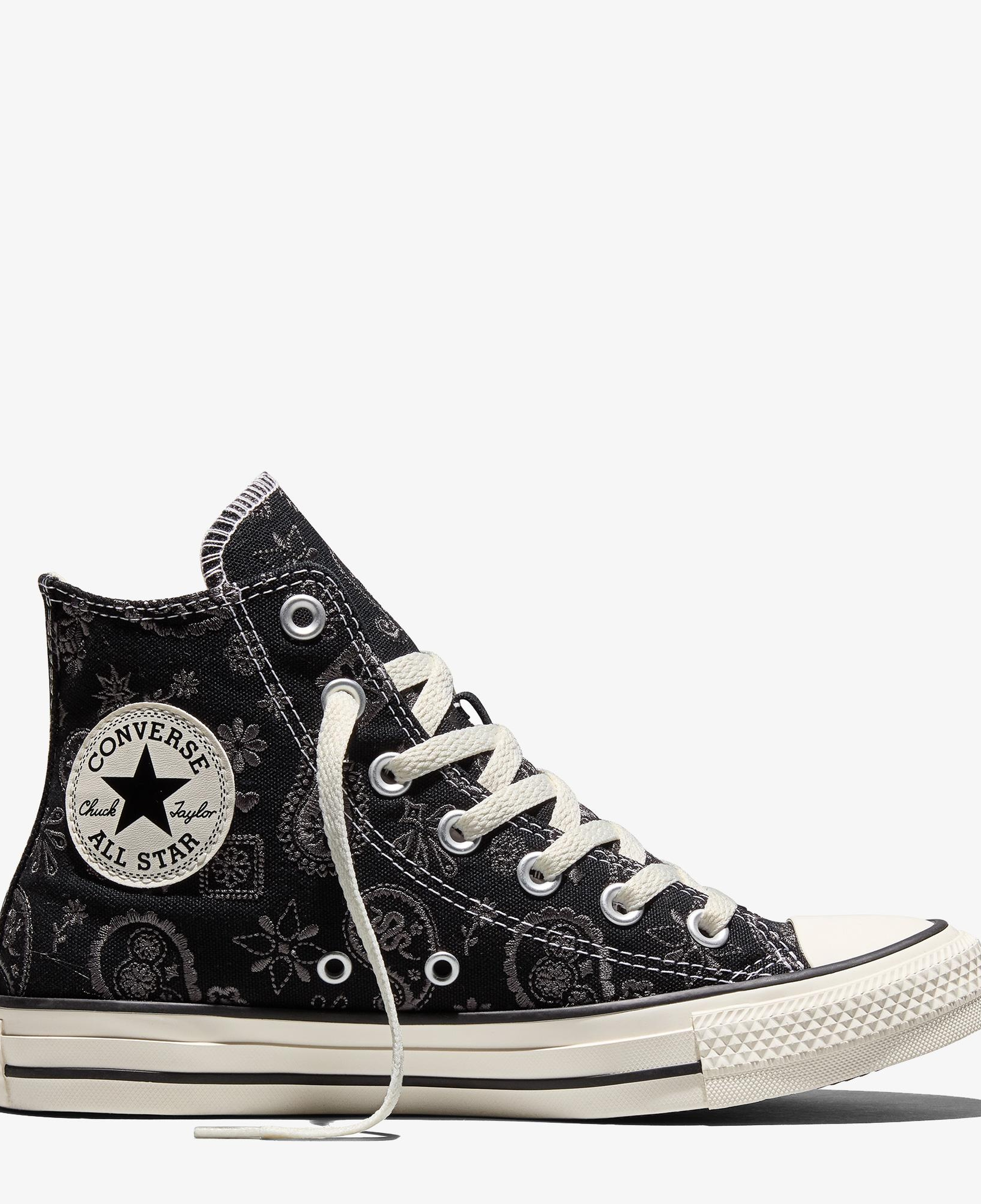 Converse Chuck Taylor All Star Desenli Unisex Siyah Sneaker