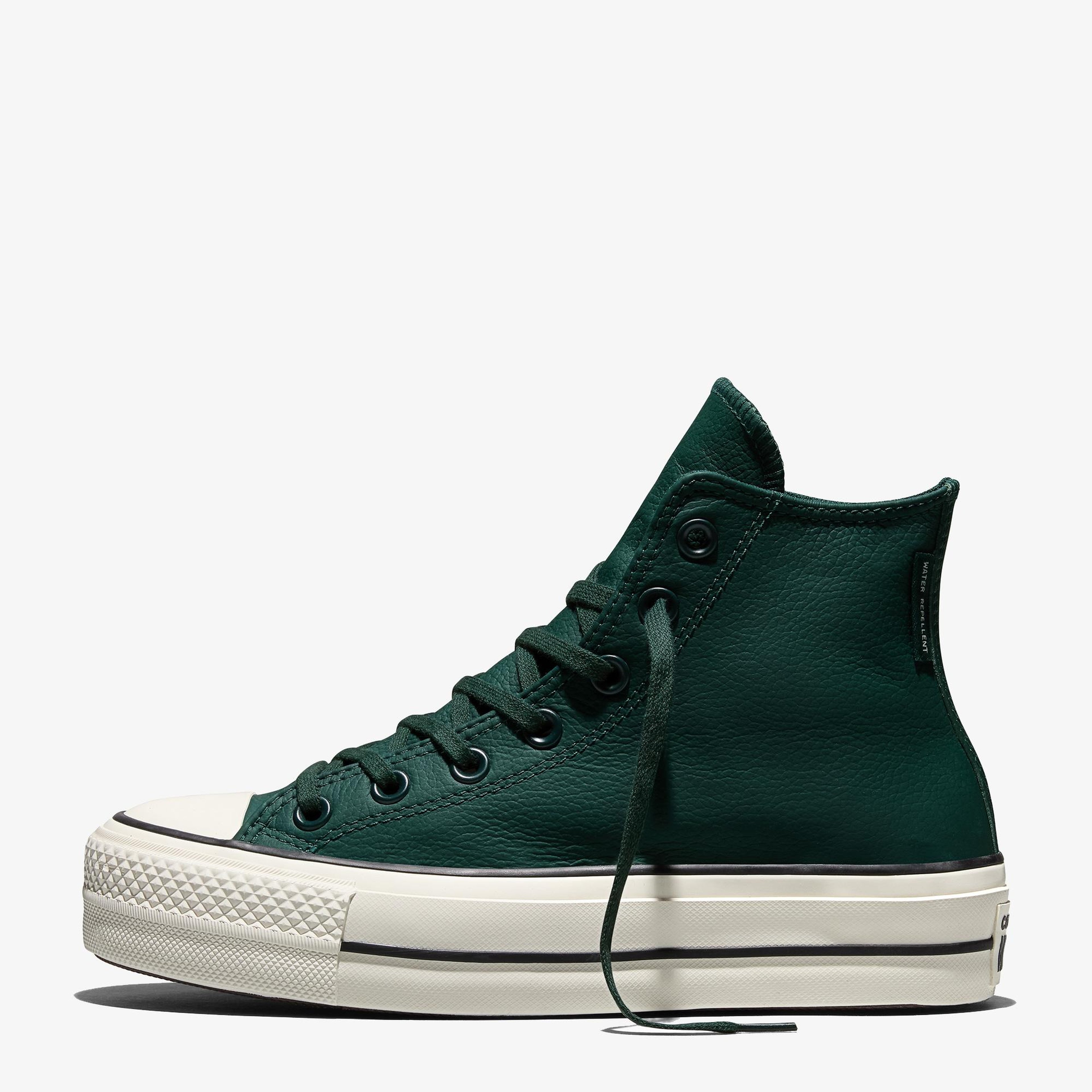 Converse Chuck Taylor All Star Lift Kadın Yeşil Deri Sneaker
