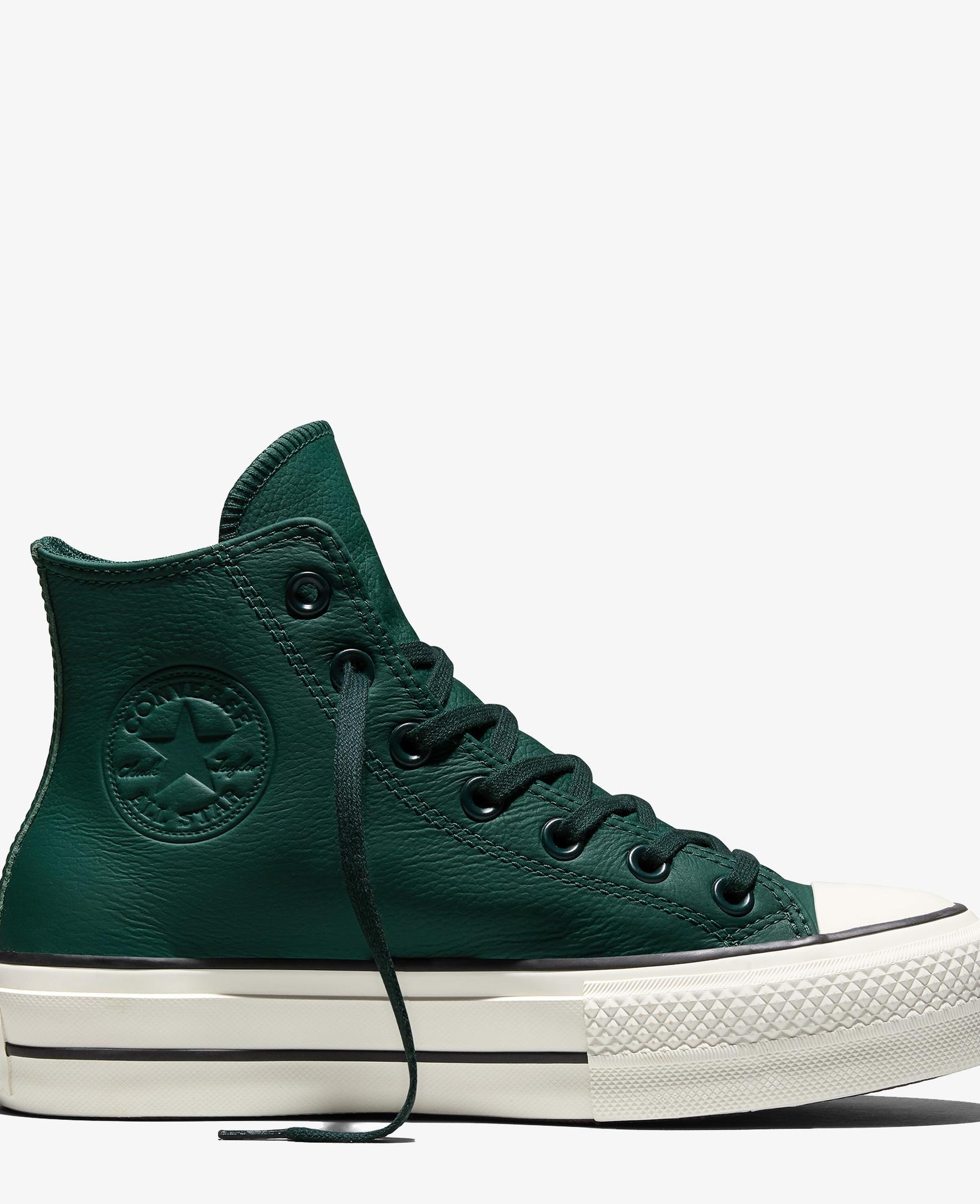 Converse Chuck Taylor All Star Lift Kadın Yeşil Deri Sneaker