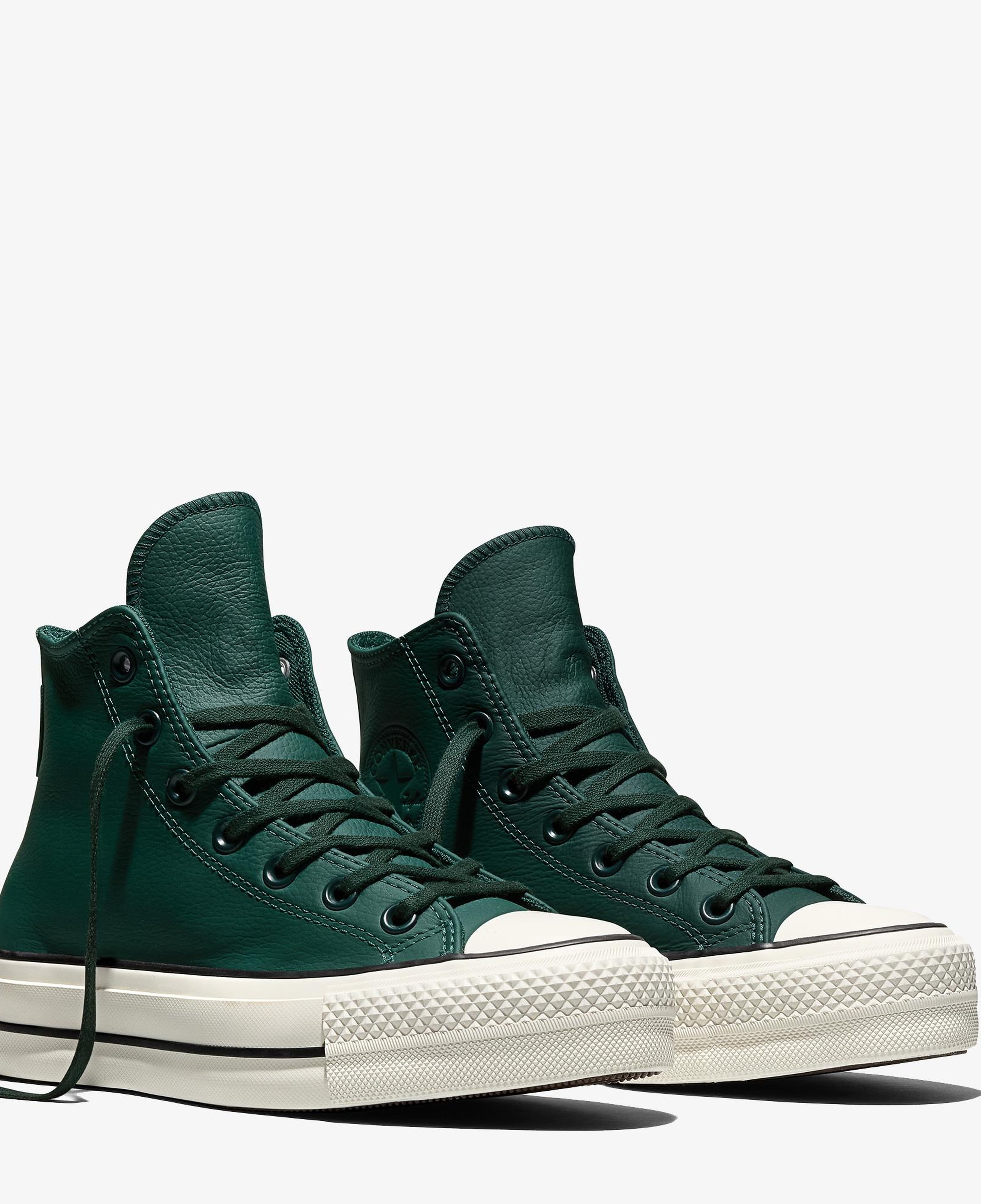 Converse Chuck Taylor All Star Lift Kadın Yeşil Deri Sneaker