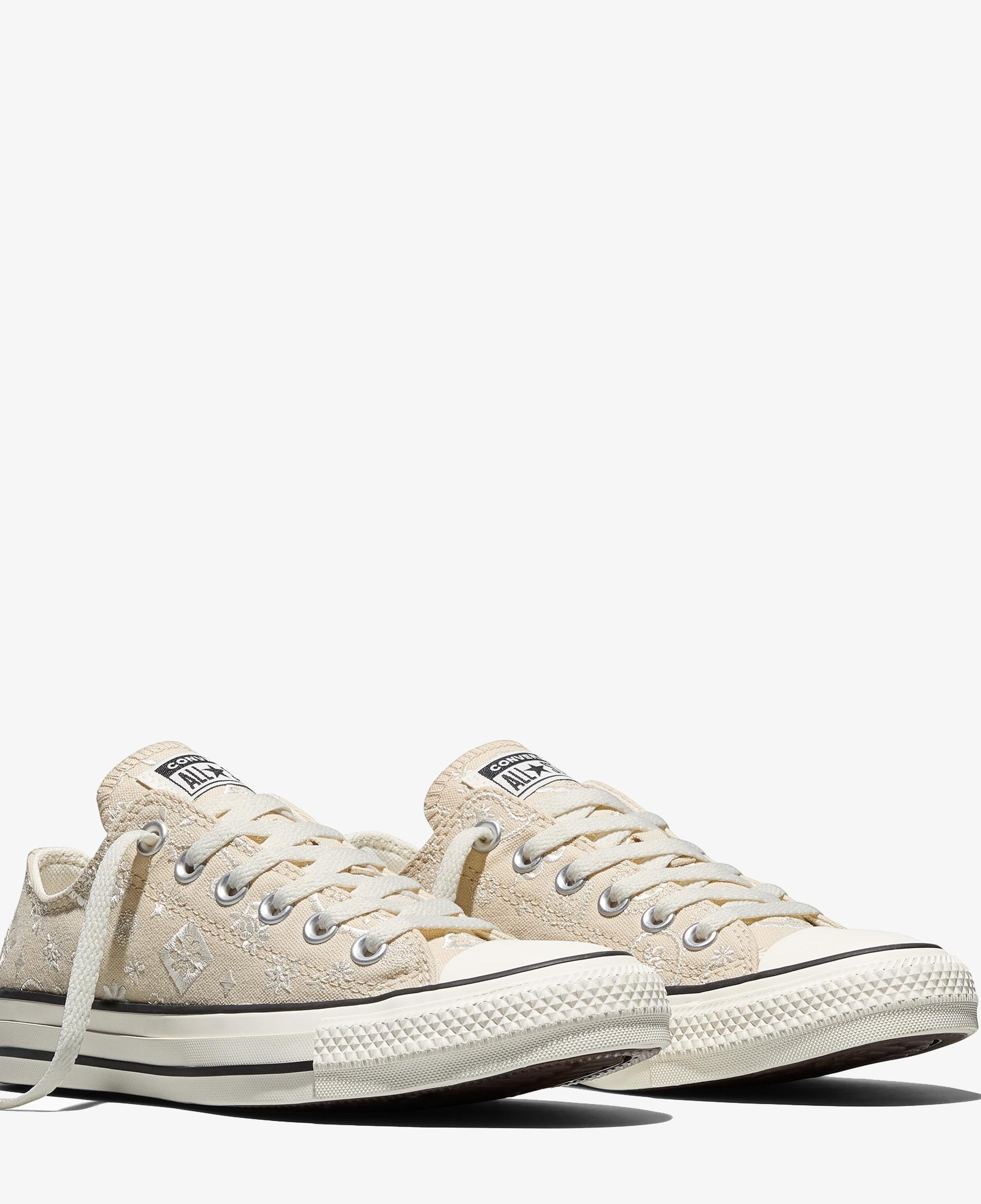 Converse Chuck Taylor All Star Desenli Unisex Bej Sneaker
