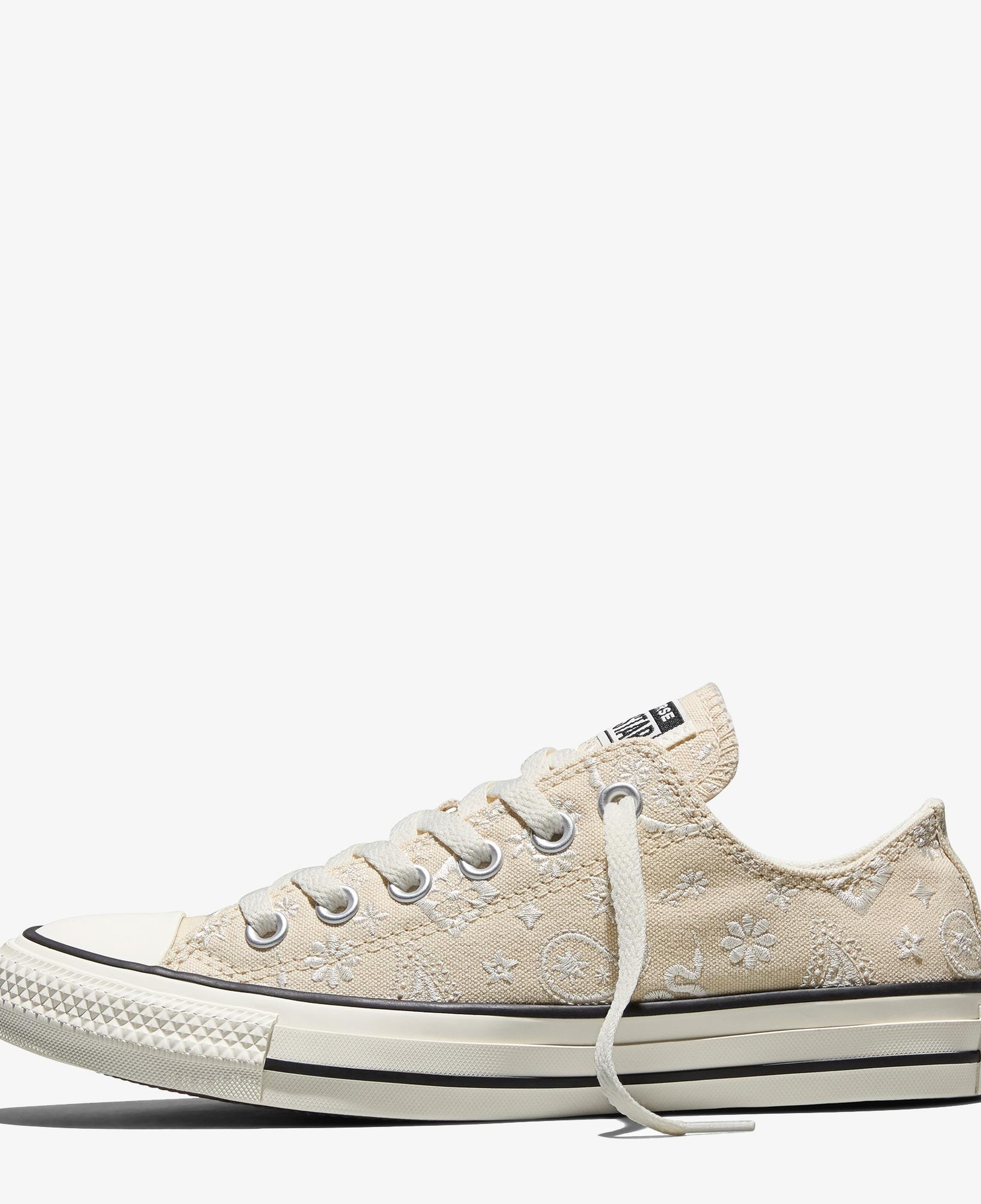 Converse Chuck Taylor All Star Desenli Unisex Bej Sneaker