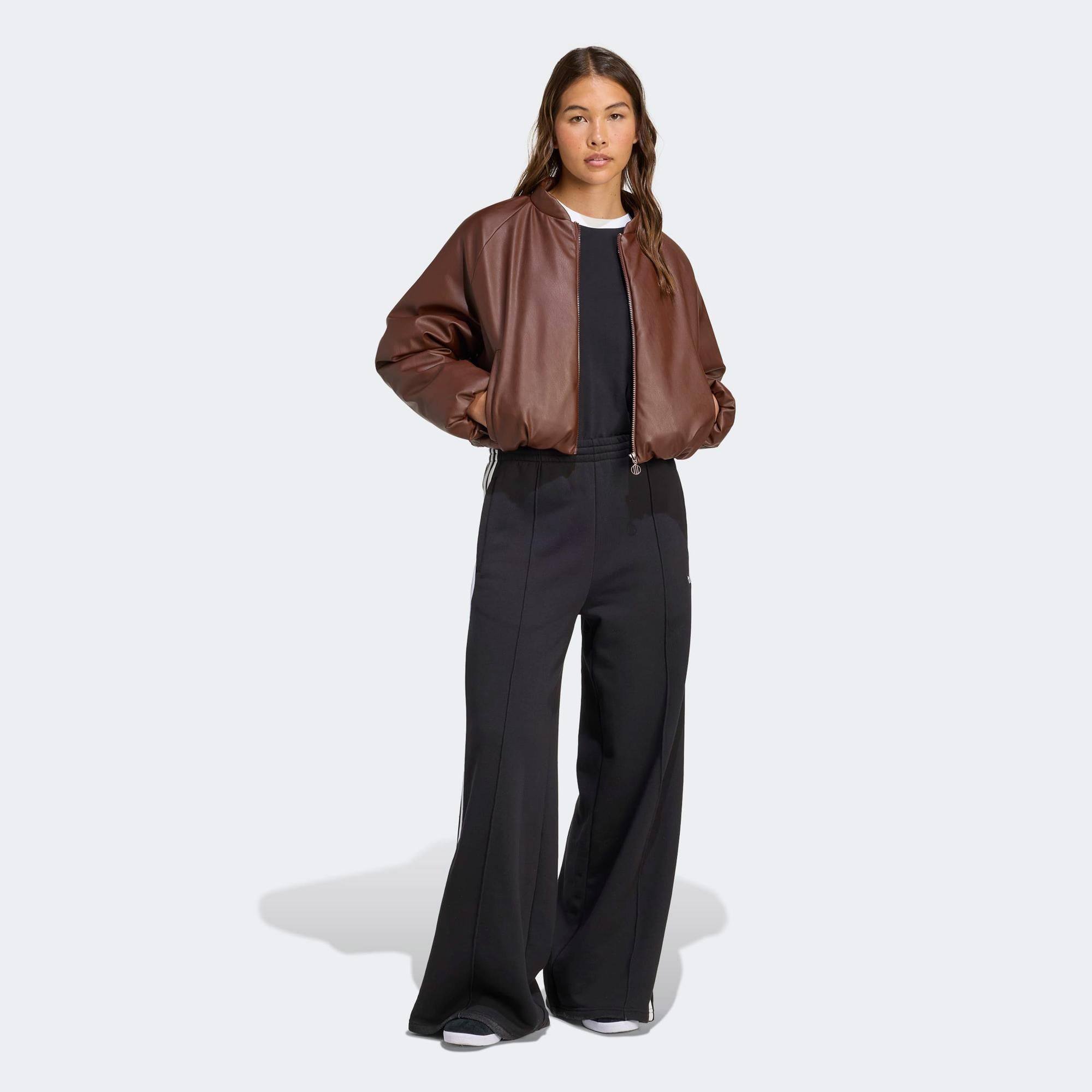 adidas Pleather Bomber Kadın Kahverengi Ceket