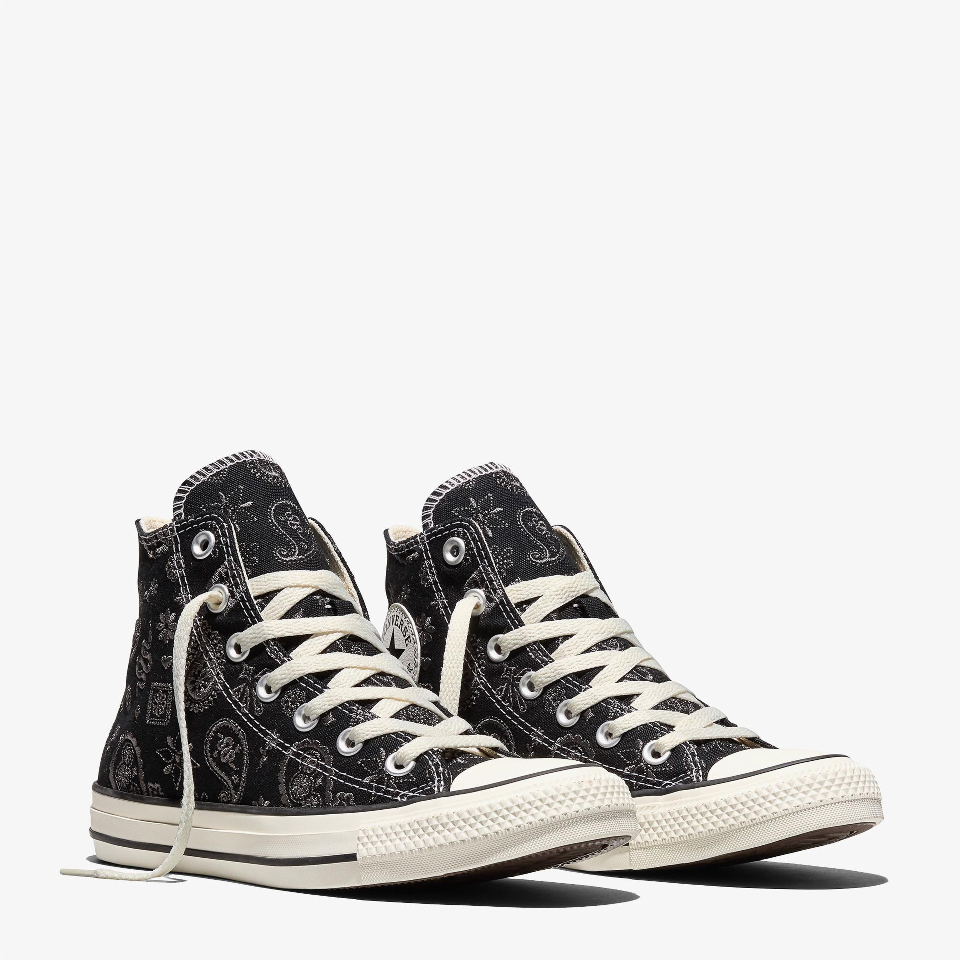 Converse Chuck Taylor All Star Desenli Unisex Siyah Sneaker