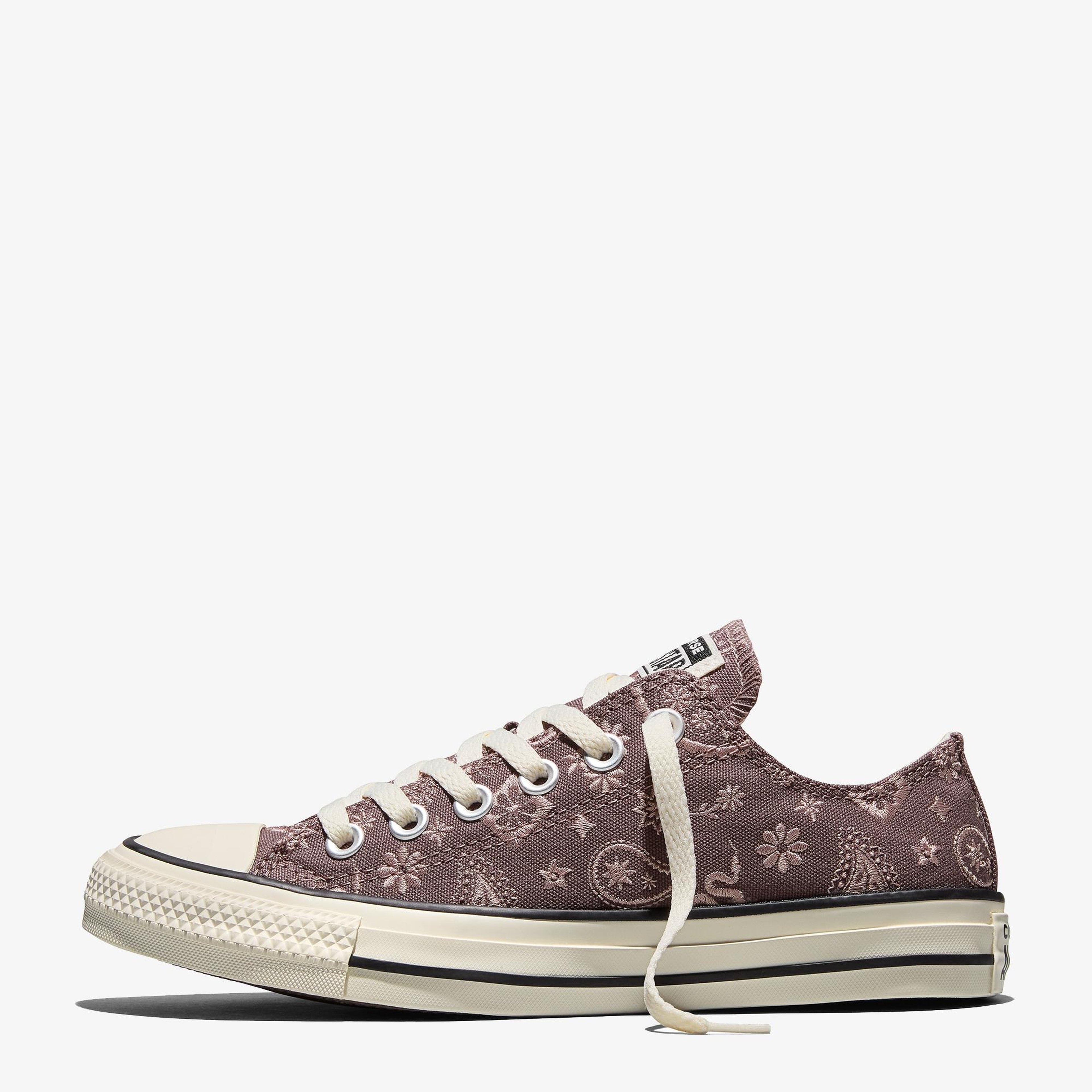 Converse Chuck Taylor All Star Desenli Unisex Kahverengi Sneaker