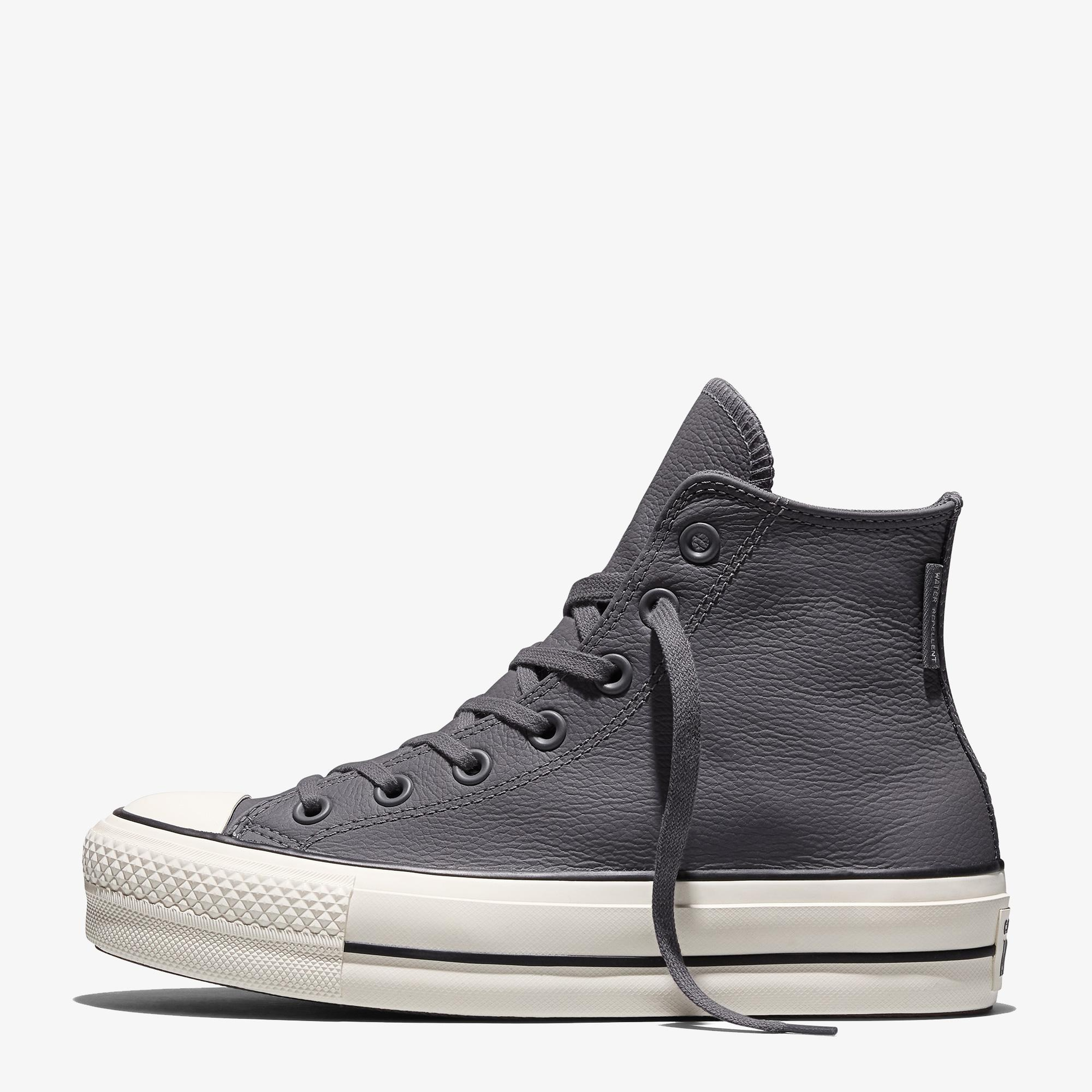 Converse Chuck Taylor All Star Lift Kadın Gri Deri Sneaker