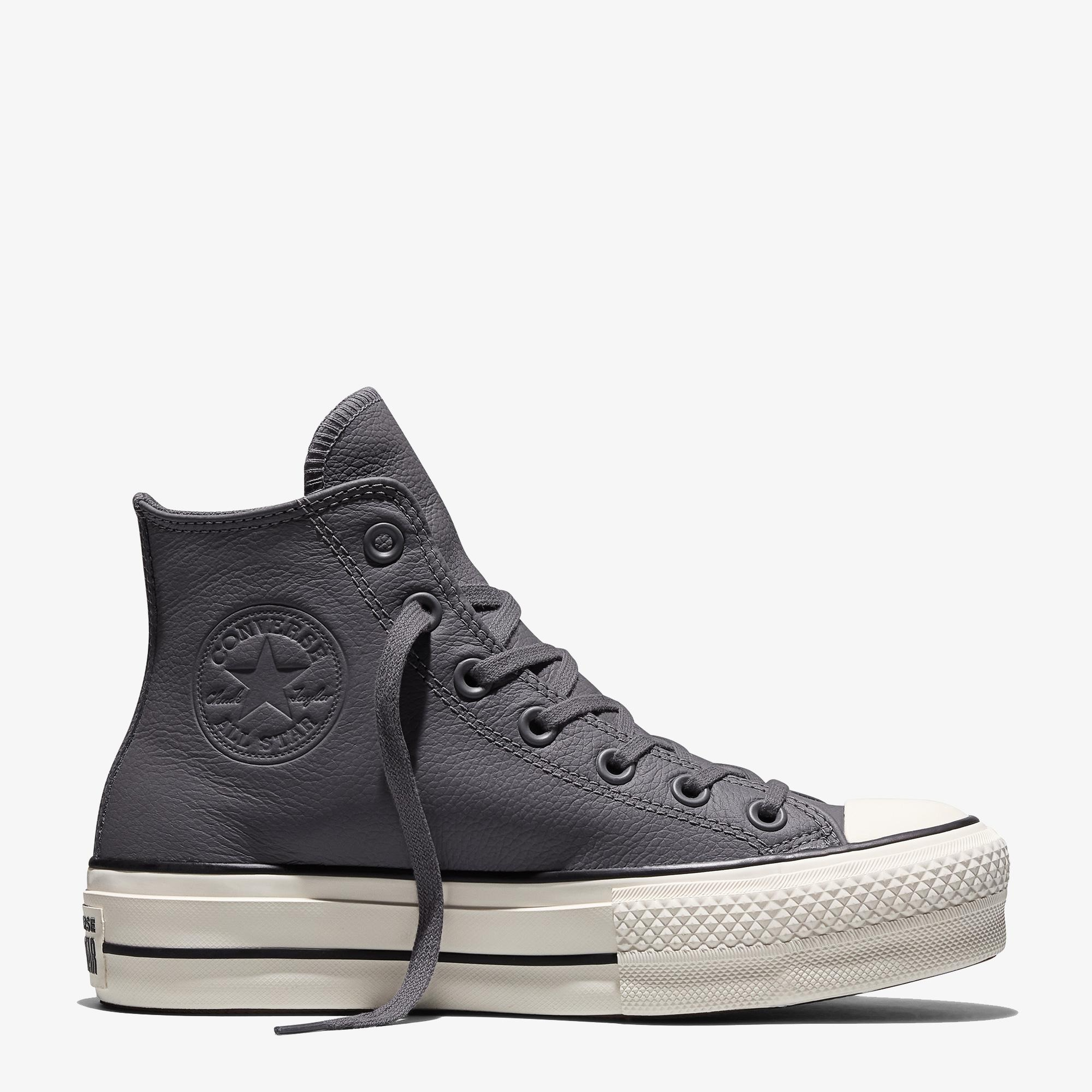 Converse Chuck Taylor All Star Lift Kadın Gri Deri Sneaker