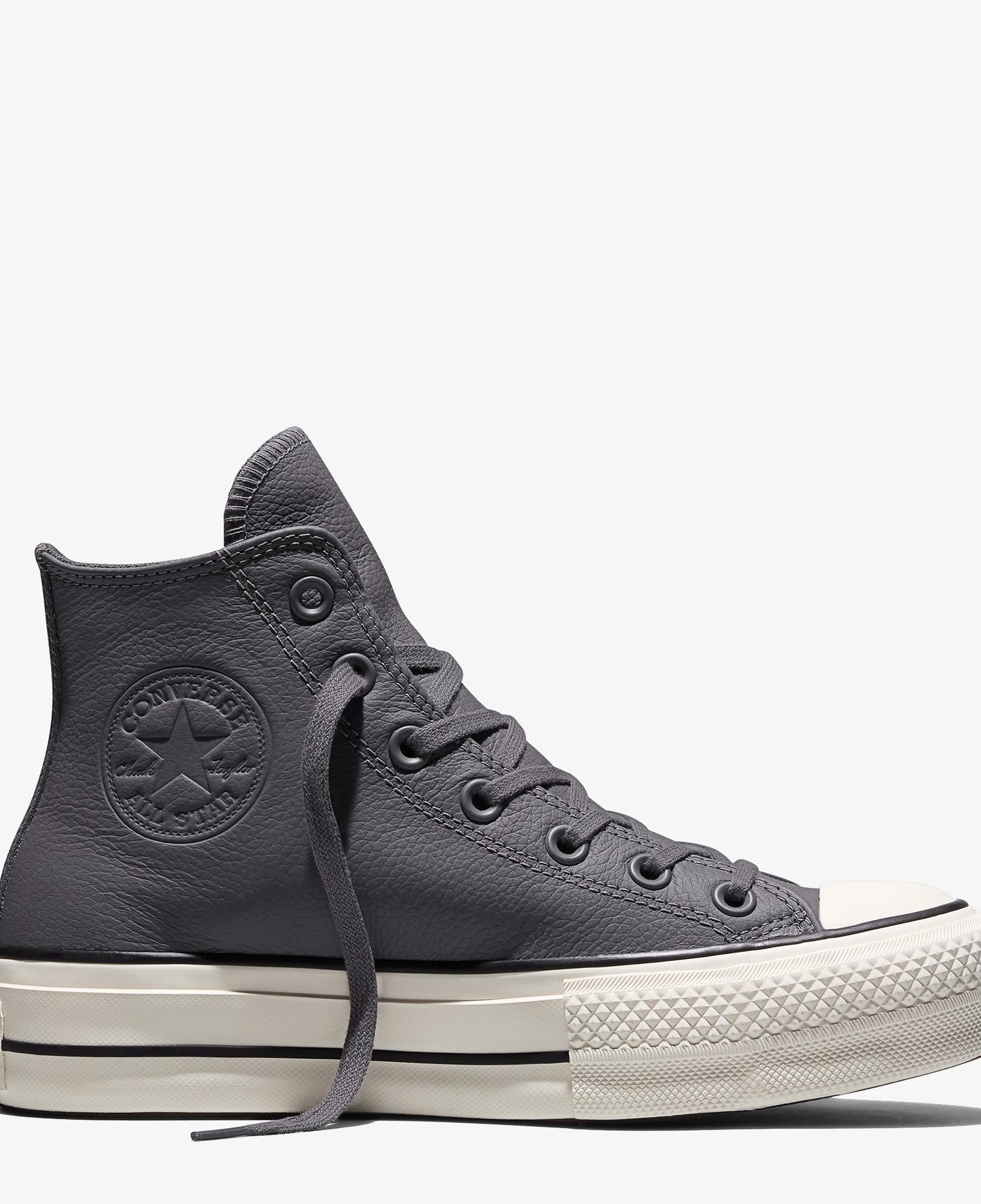 Converse Chuck Taylor All Star Lift Kadın Gri Deri Sneaker