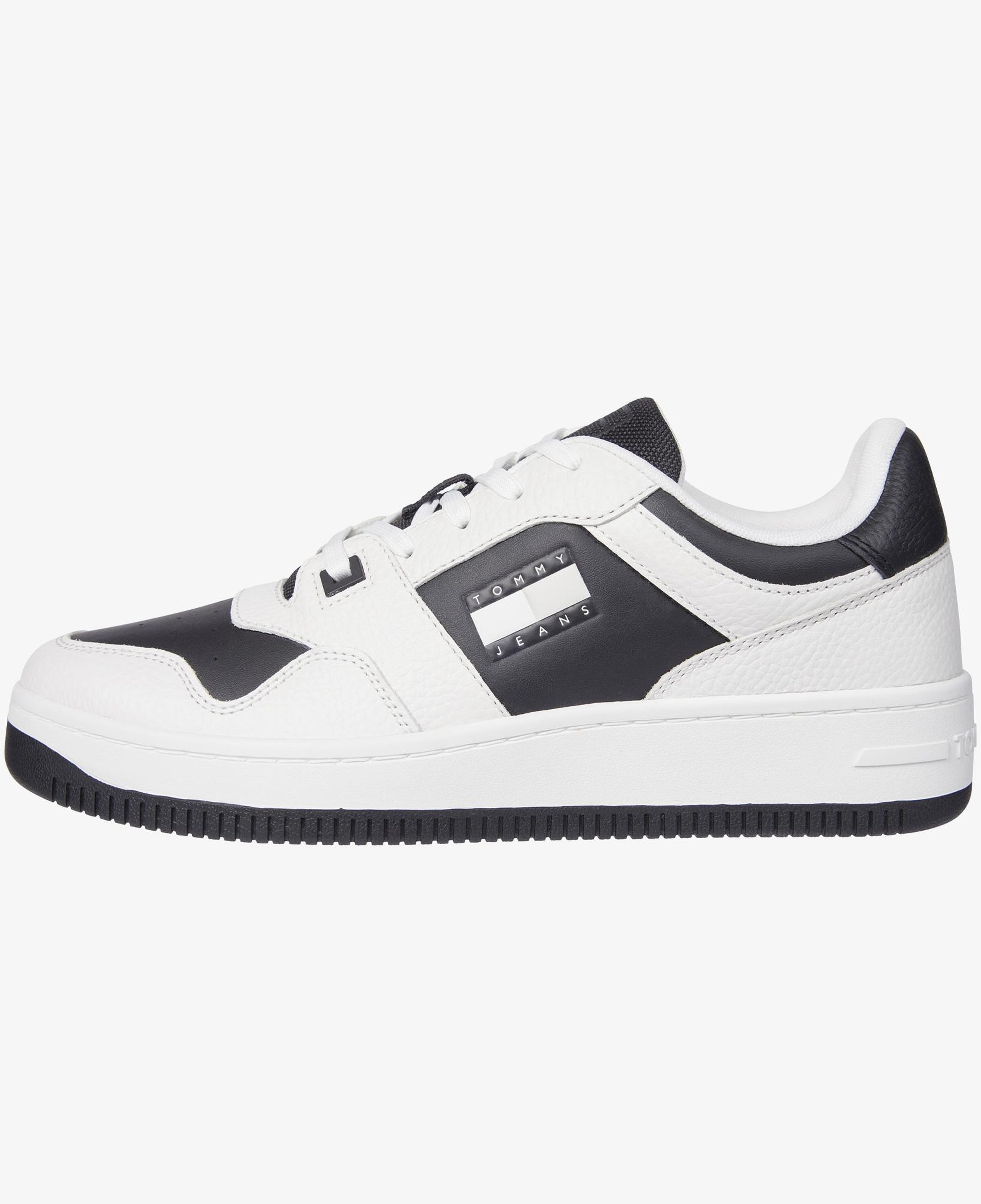 Tommy Hilfiger Tjm Retro Basket Cupsole Tumble Erkek Beyaz Spor Ayakkabı
