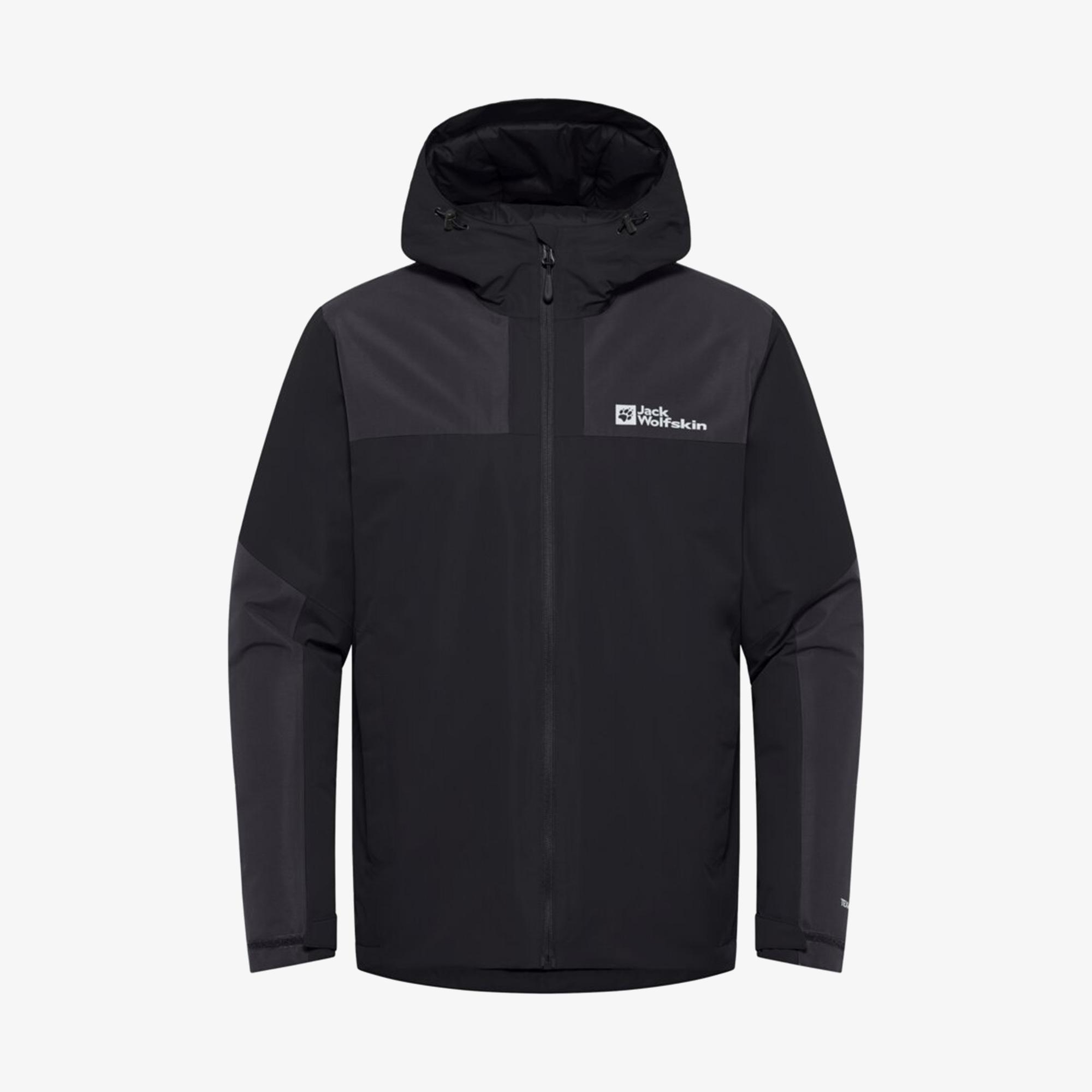 Jack Wolfskin Jasper Insulated Erkek Siyah Mont
