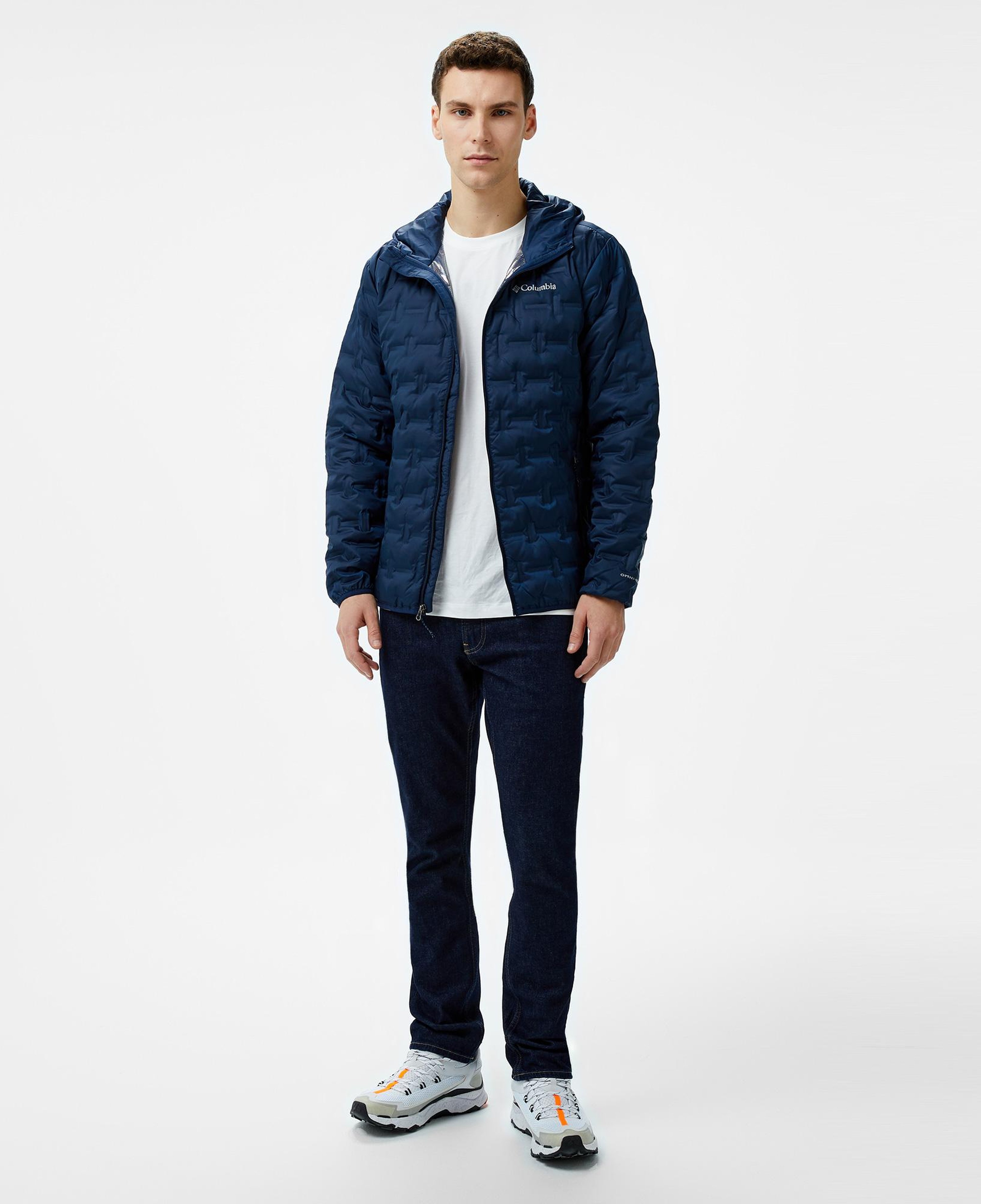 Columbia Delta Ridge Down Hooded Erkek Lacivert Mont