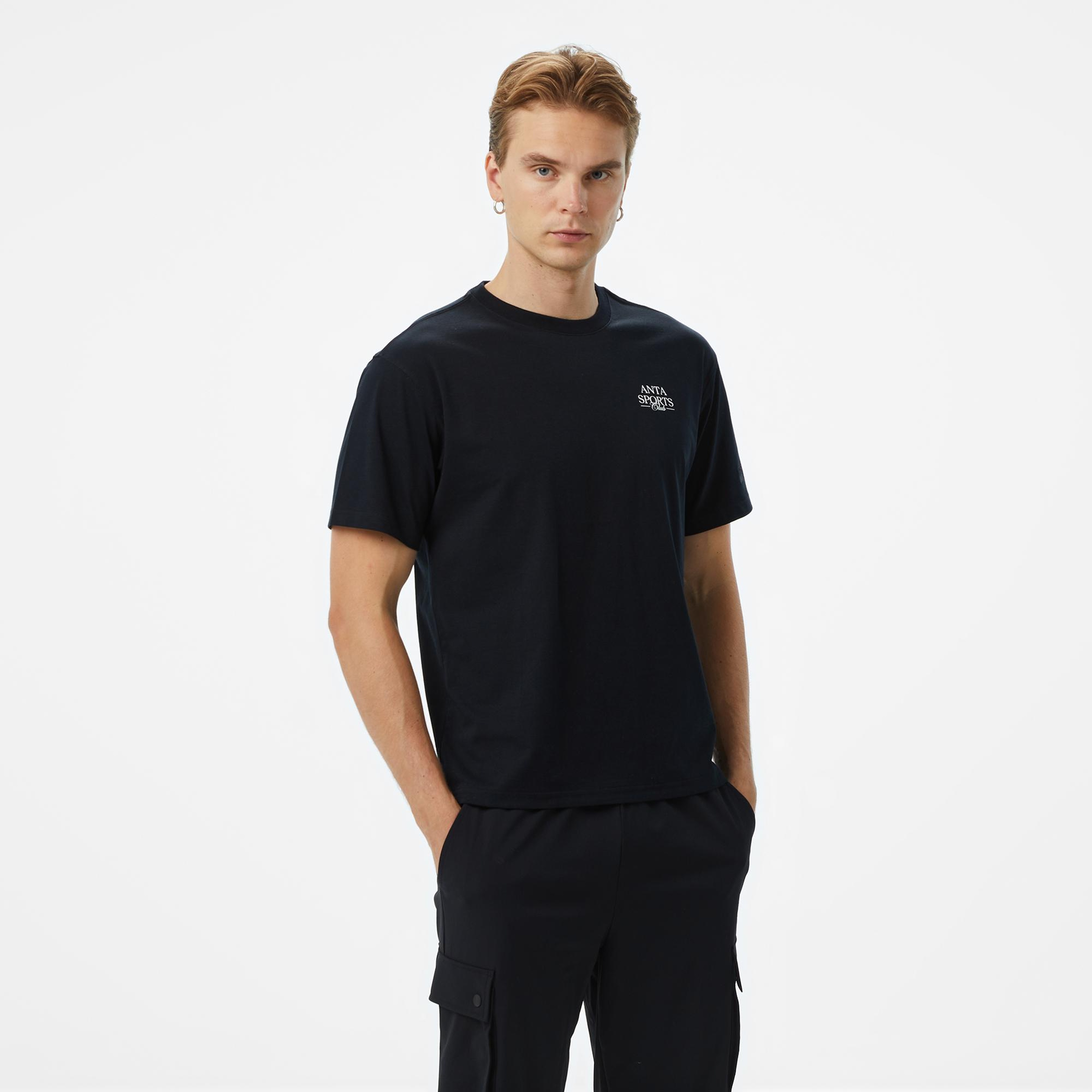 Anta Sports Erkek Siyah T-Shirt