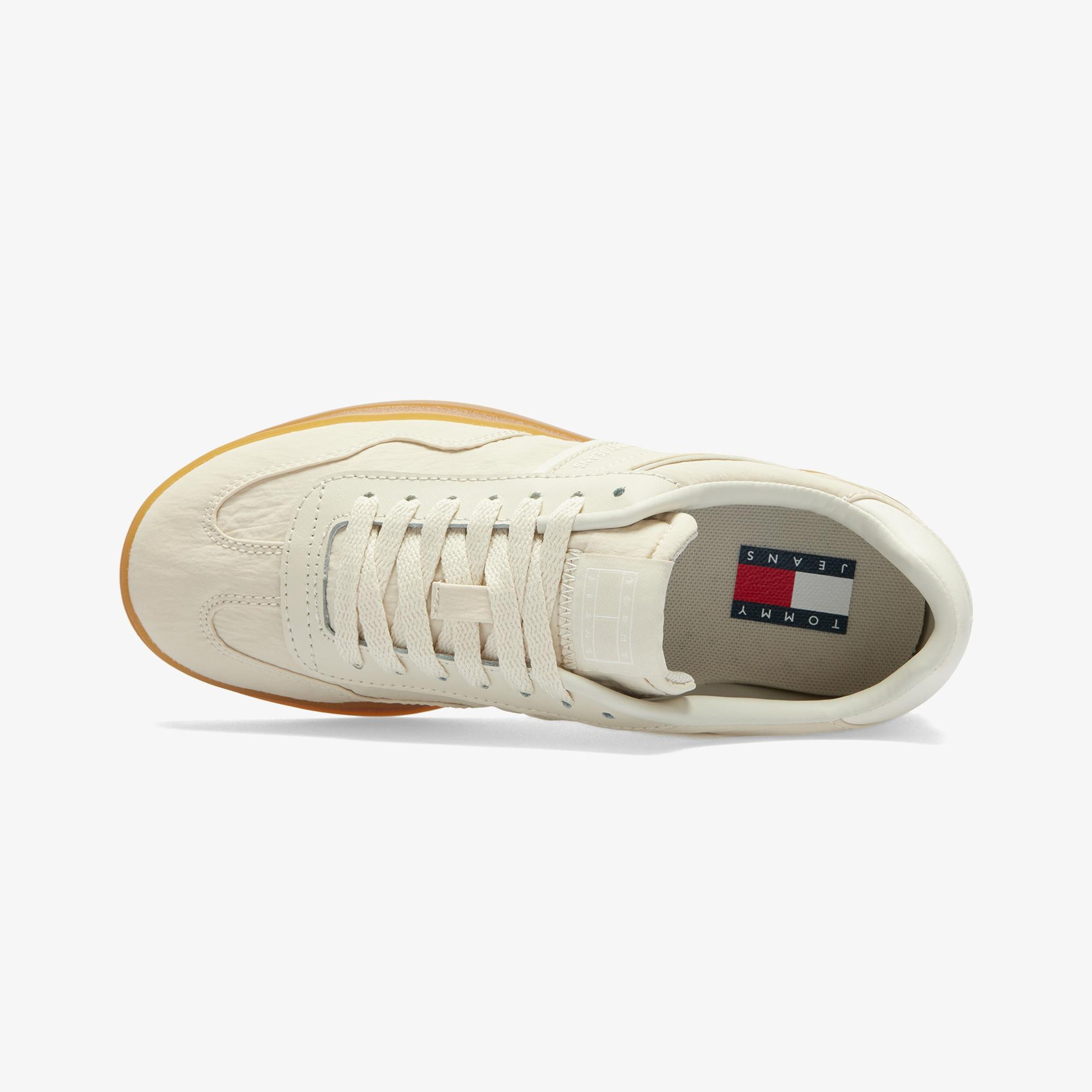 Tommy Hilfiger Greenwich Textile Kadın Bej Spor Ayakkabı