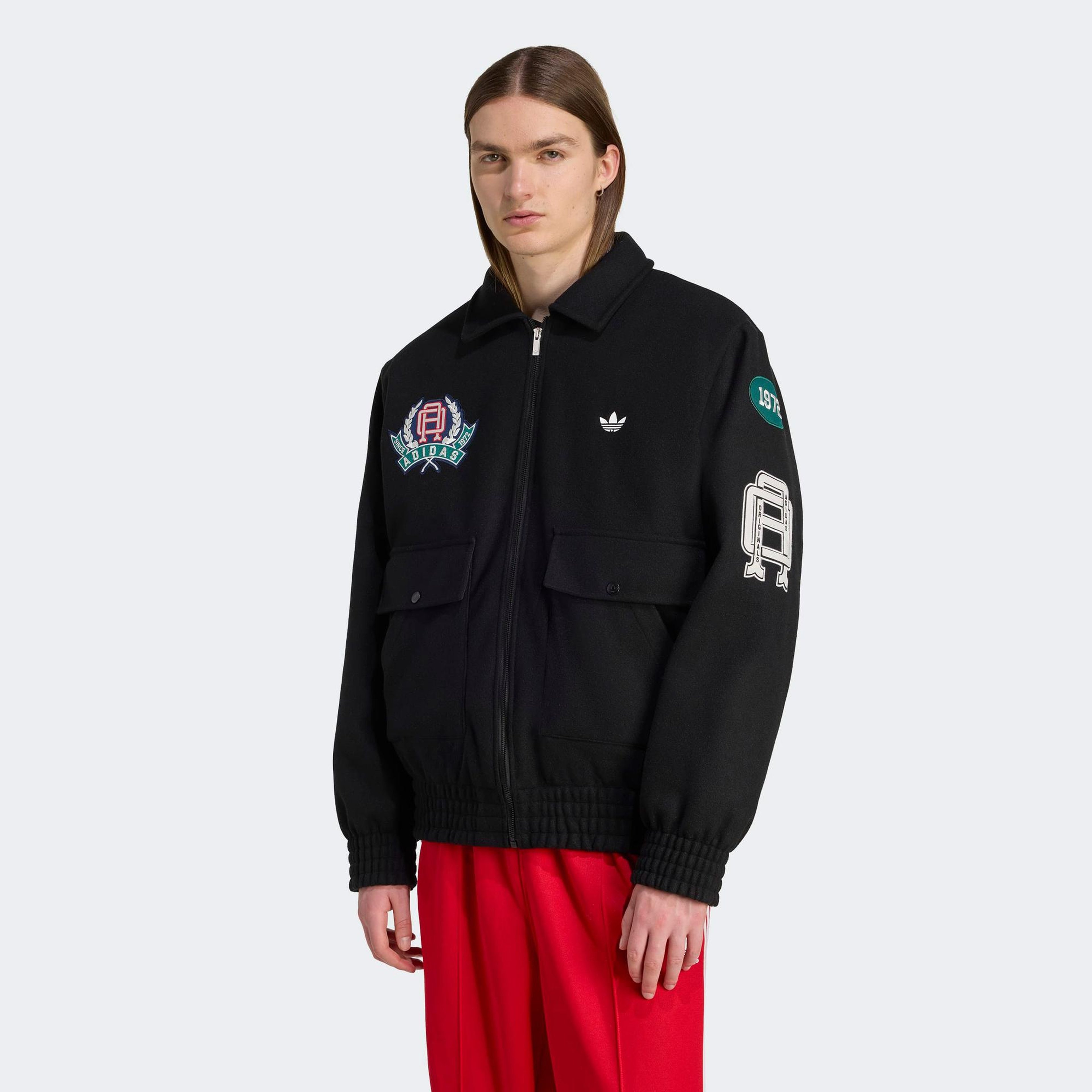adidas VRCT Erkek Siyah Yün Ceket