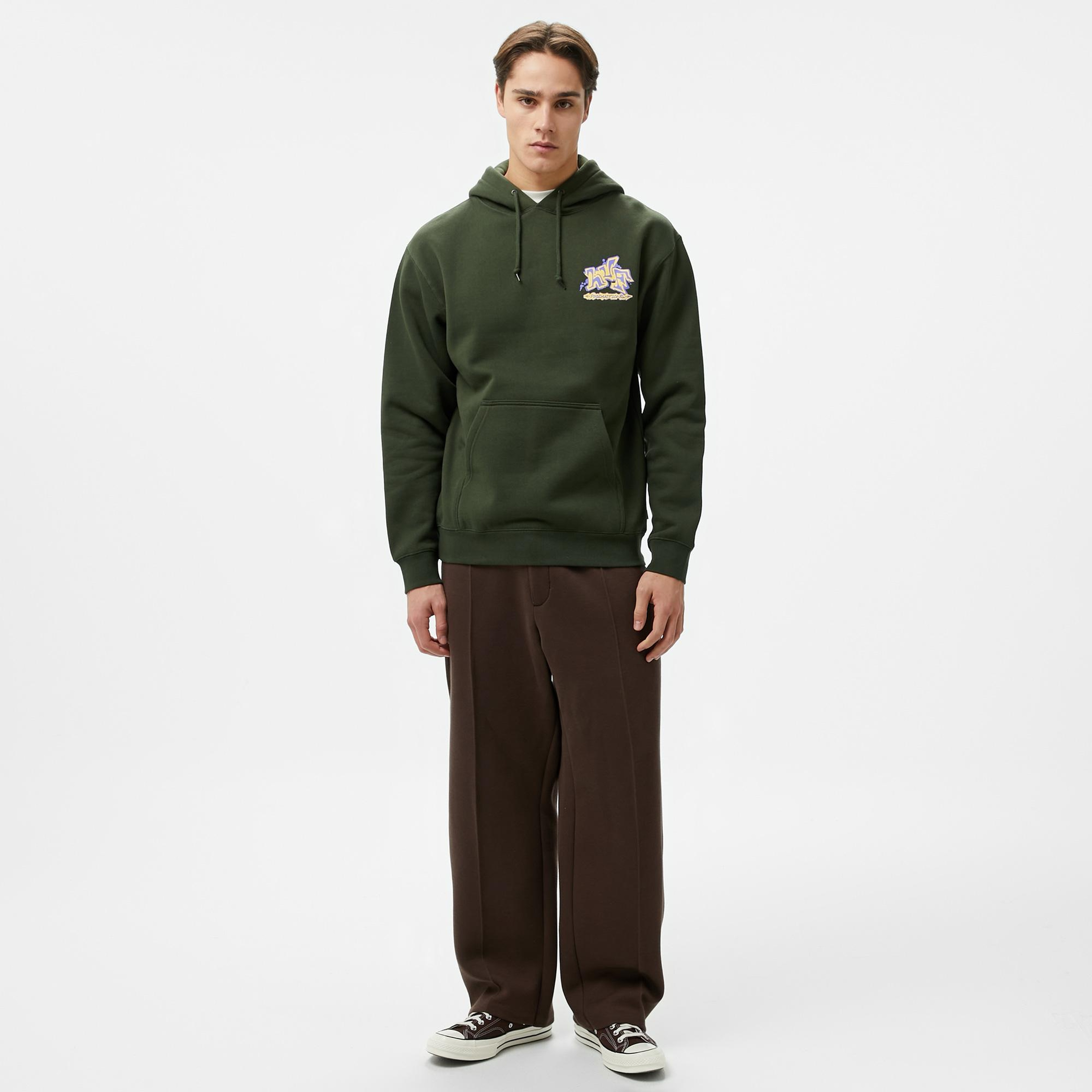 Huf Productions P/O Erkek Yeşil Hoodie