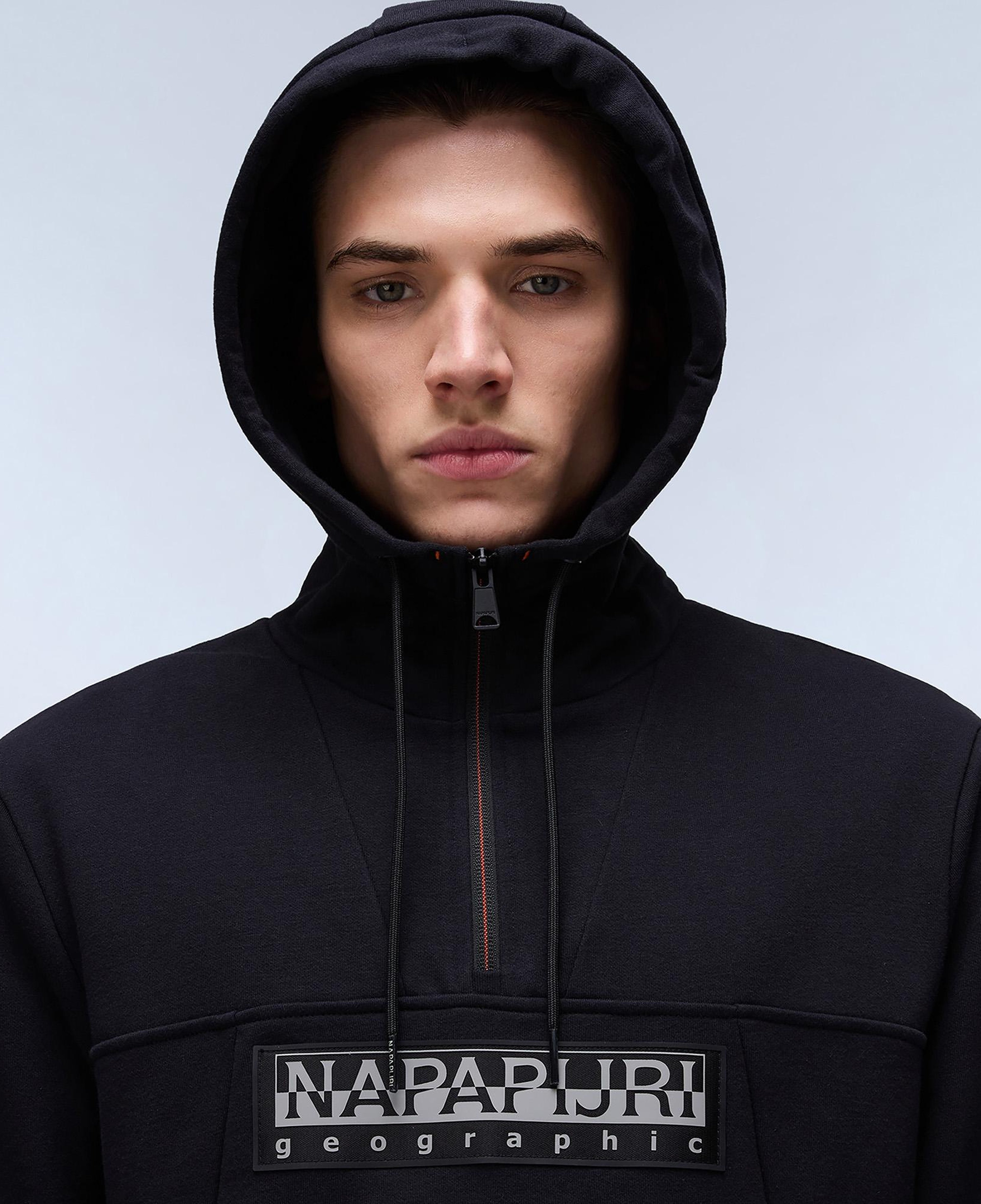 Napapijri Burgee Hzh 2.0 Erkek Siyah Sweatshirt