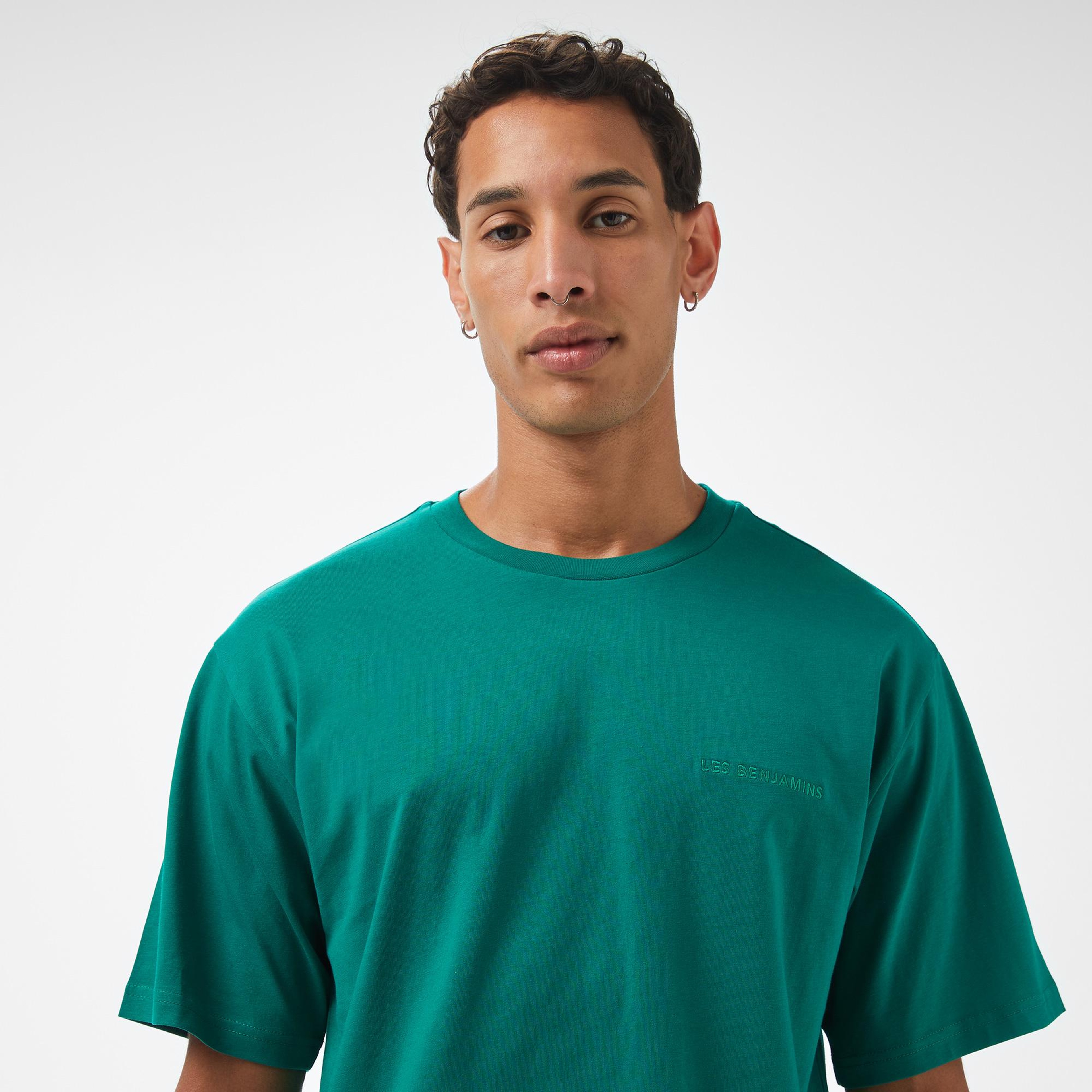 Les Benjamins Essentials 305 Erkek Yeşil T-Shirt