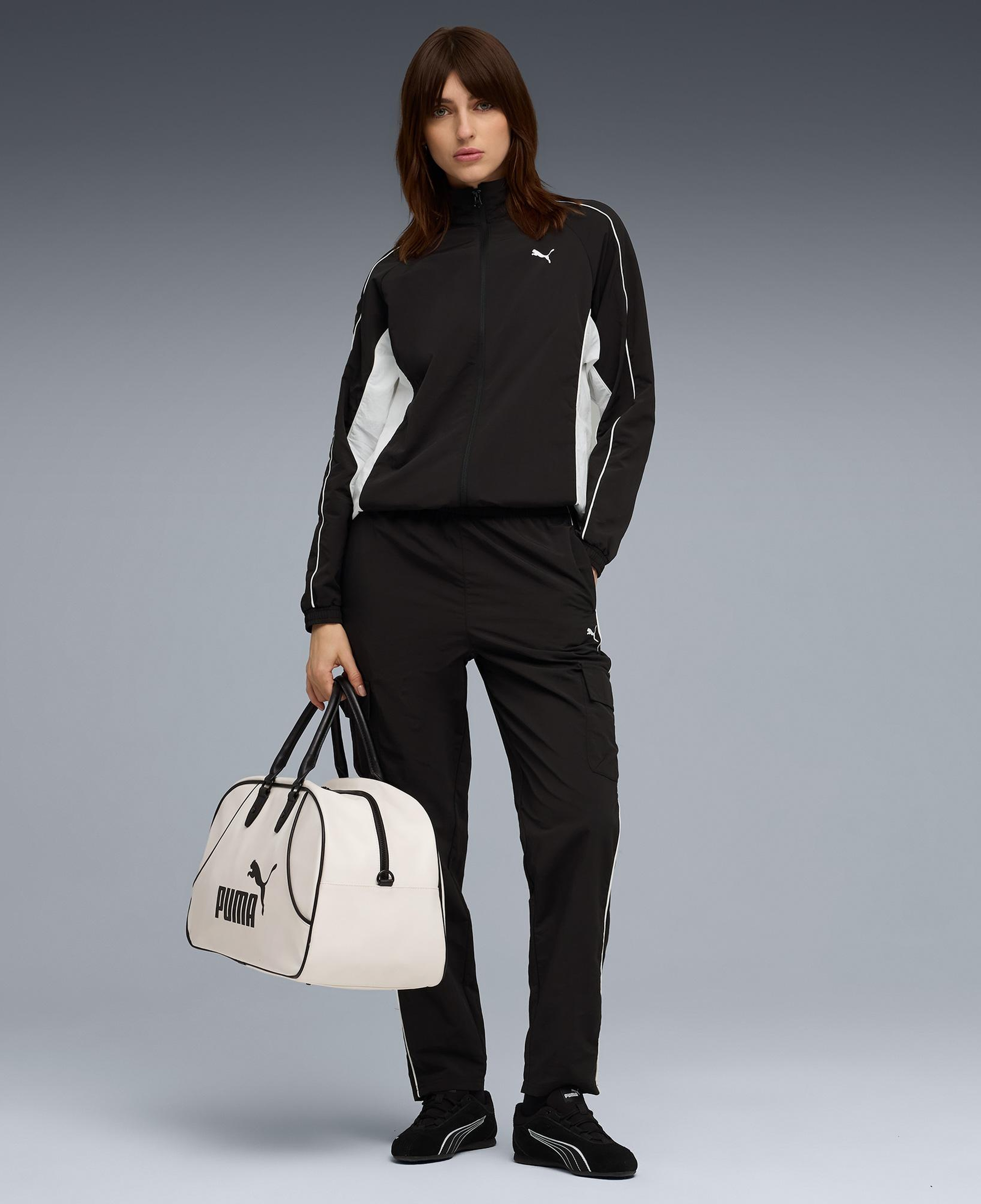 Puma Sport Woven Siyah Kadın Kargo Pantolon