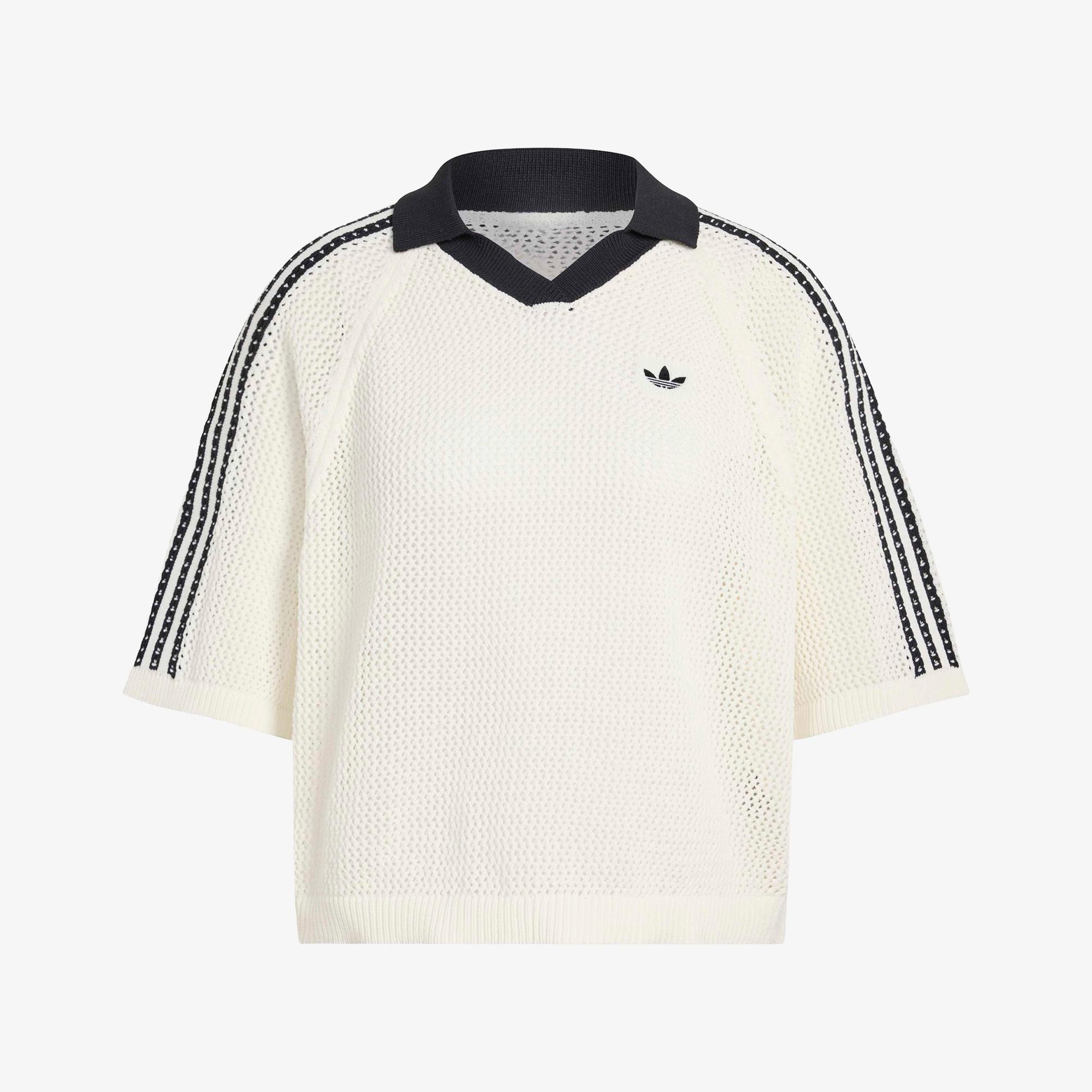 adidas Crochet Kadın Beyaz Polo