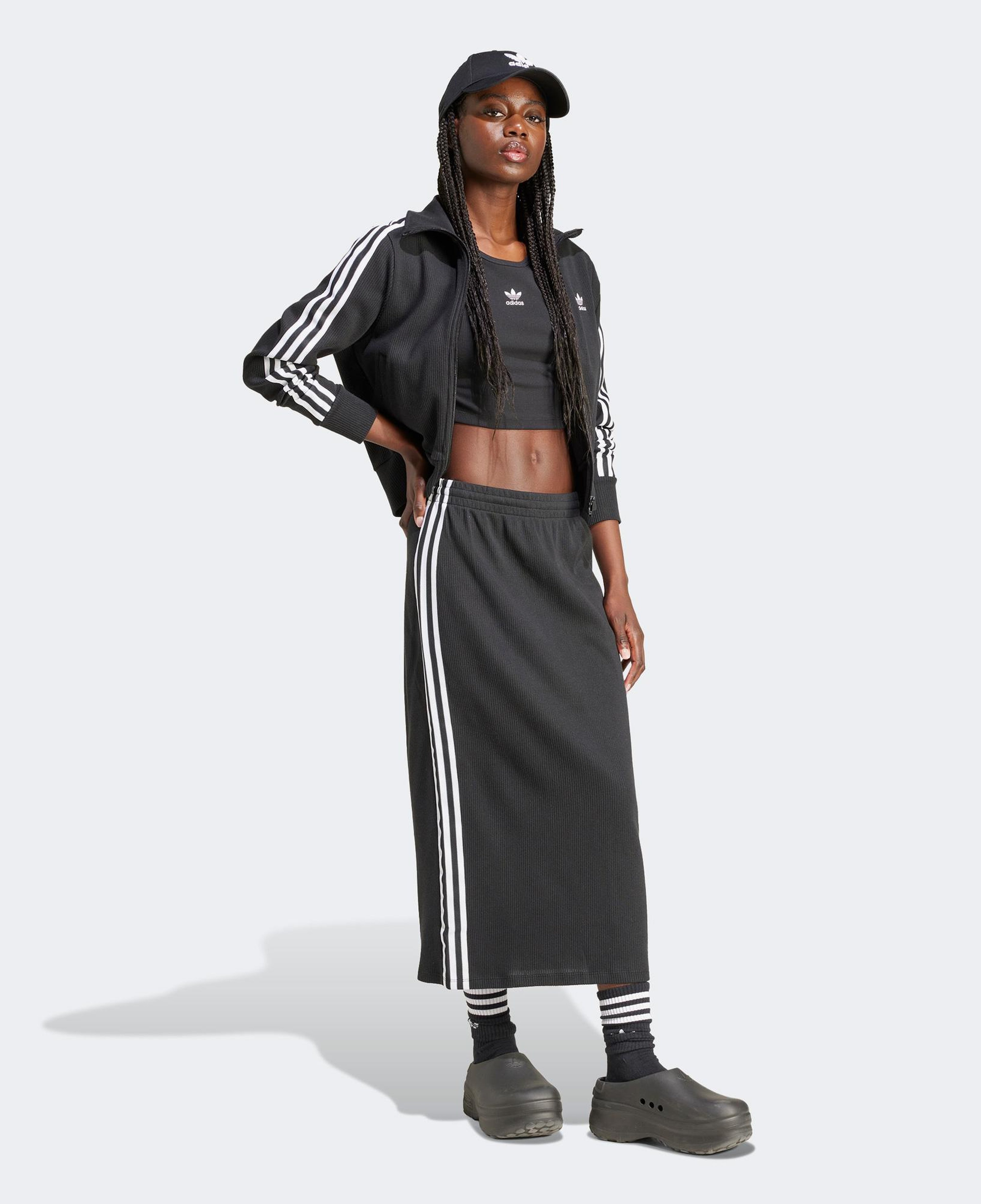 adidas Originals Kadın Siyah Crop T-Shirt