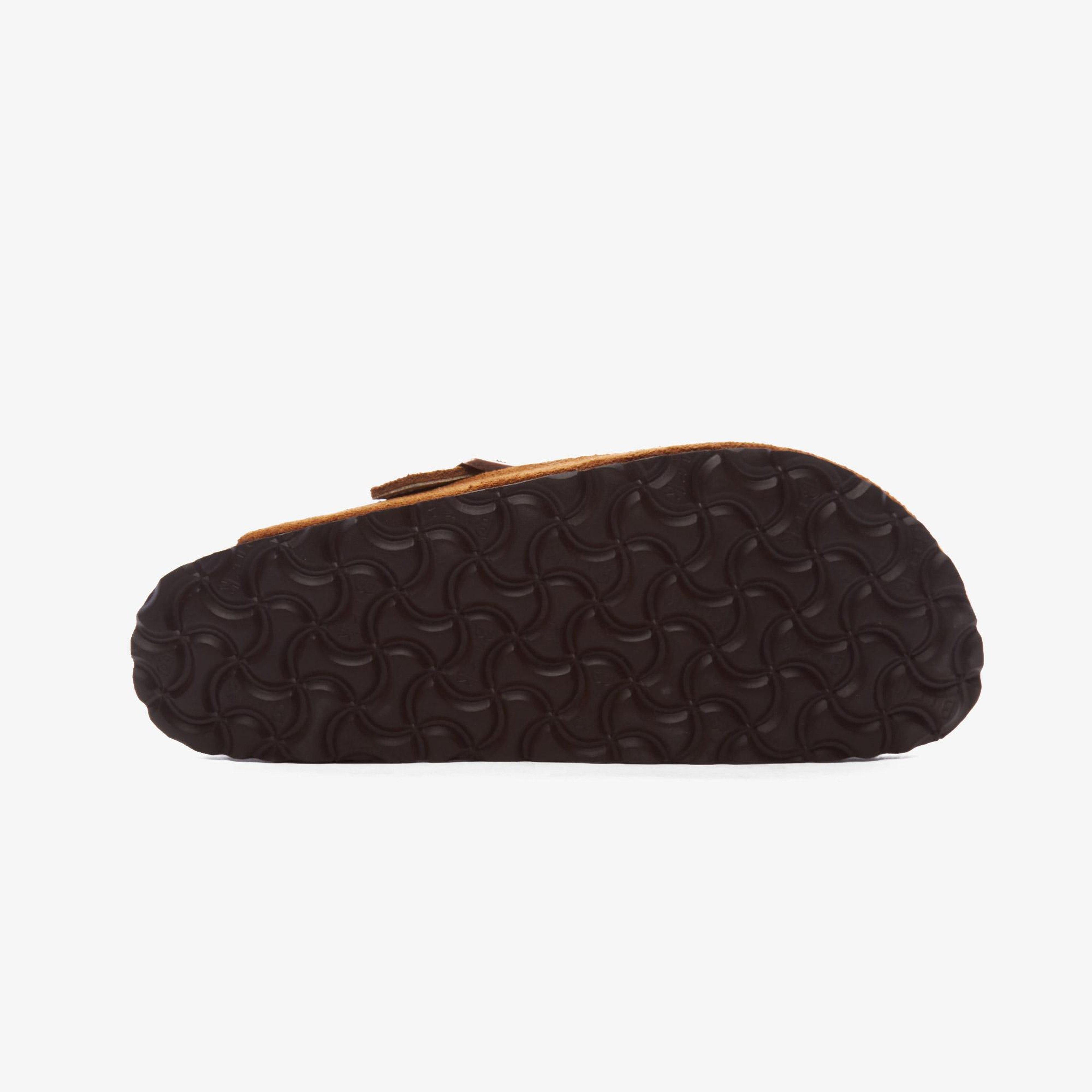 Birkenstock Suede Shearling Unisex Kahverengi Terlik