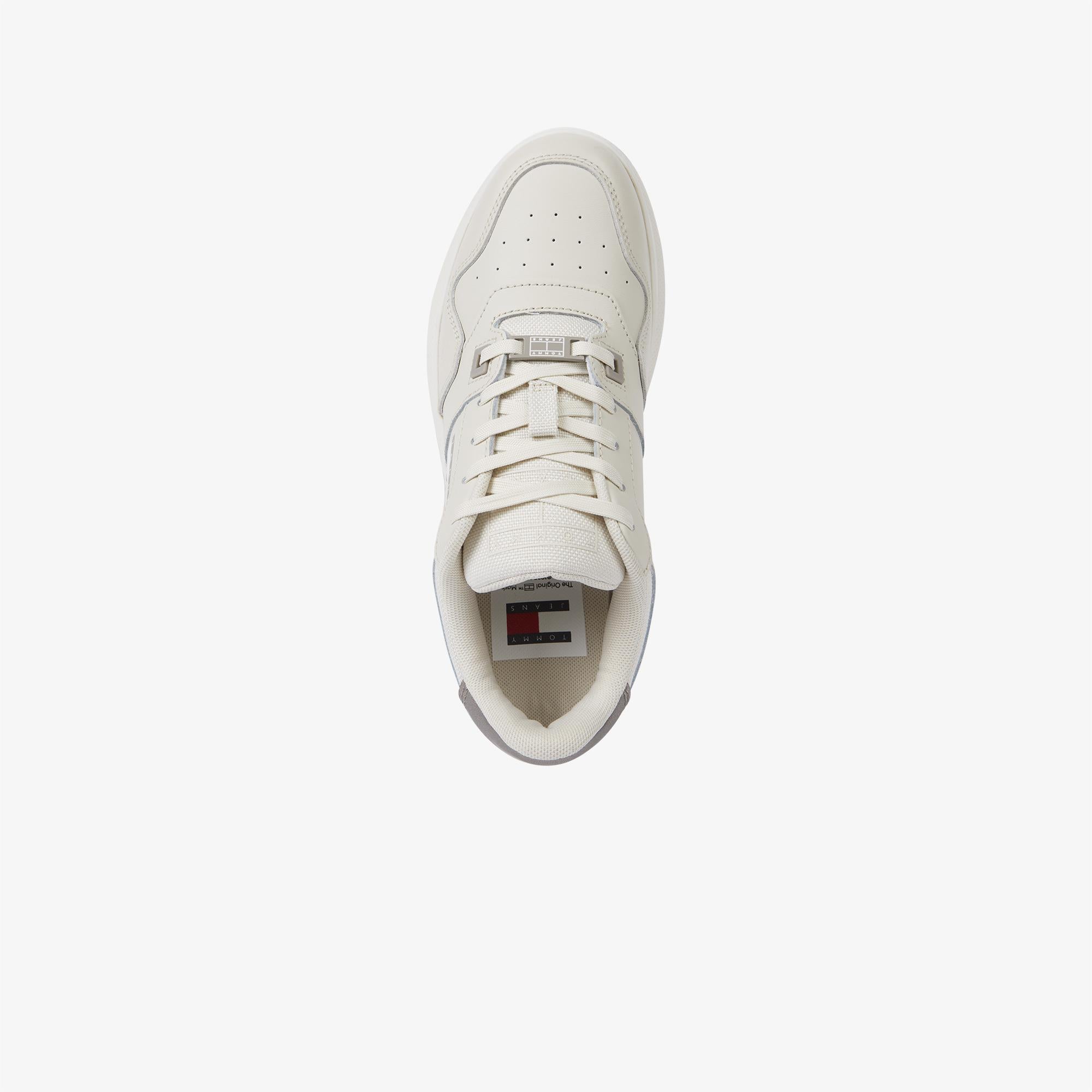 Tommy Jeans Retro Basket Flatform Kadın Bej Spor Ayakkabı