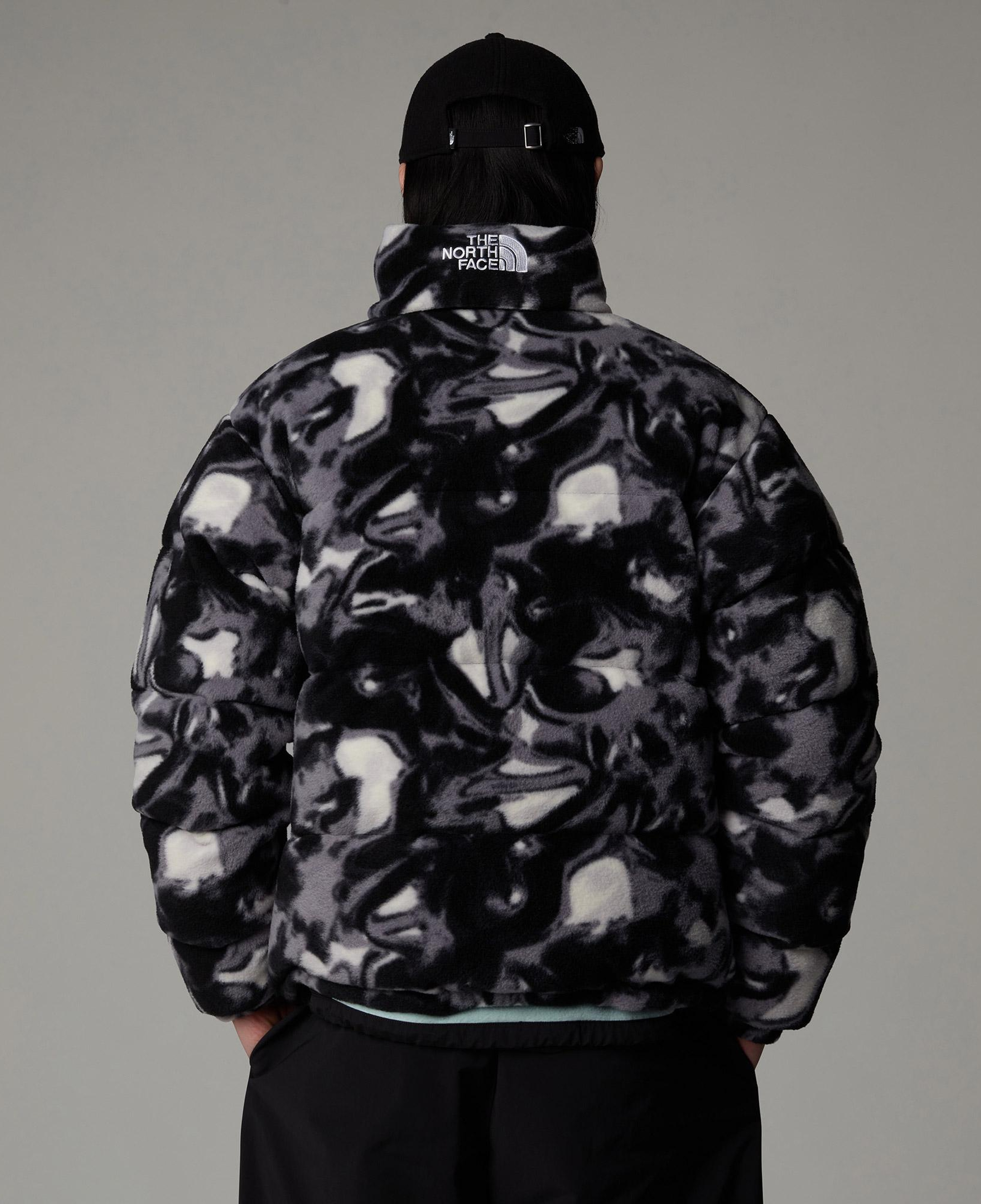 The North Face Polar Nuptse Erkek Desenli Siyah Mont
