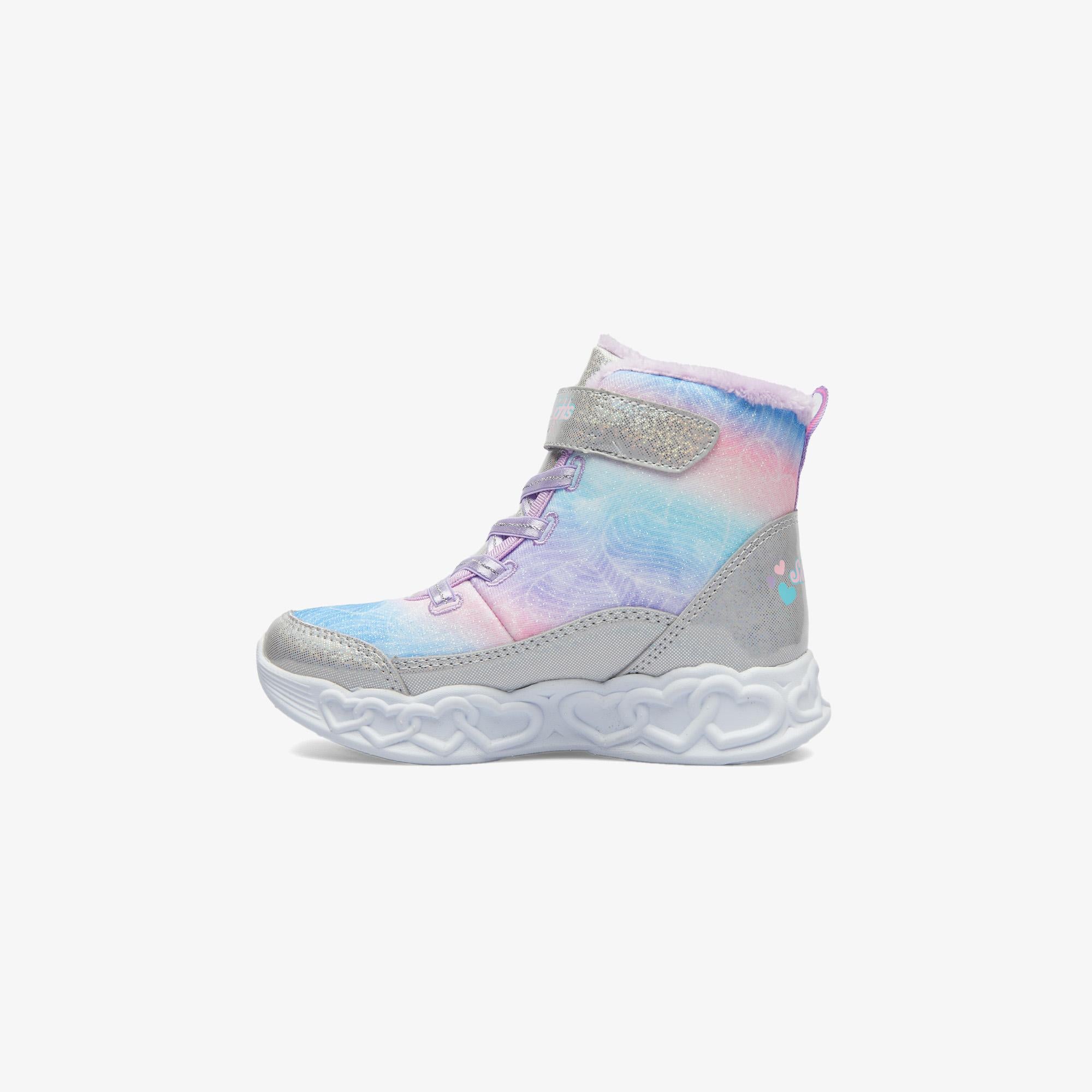 Skechers infinite Heart Lights Çocuk Gri Spor Ayakkabı