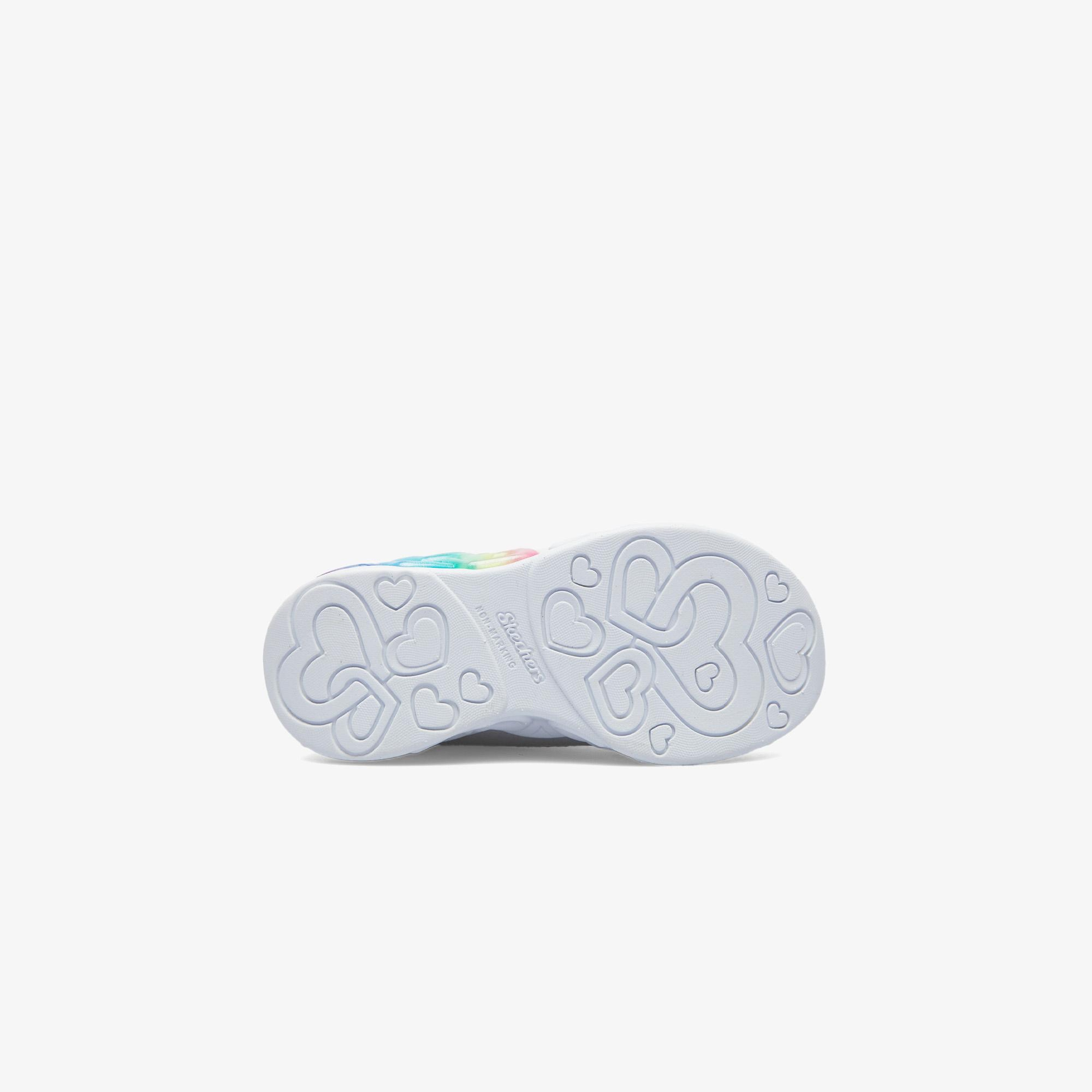Skechers infinite Heart Lights Çocuk Gri Spor Ayakkabı